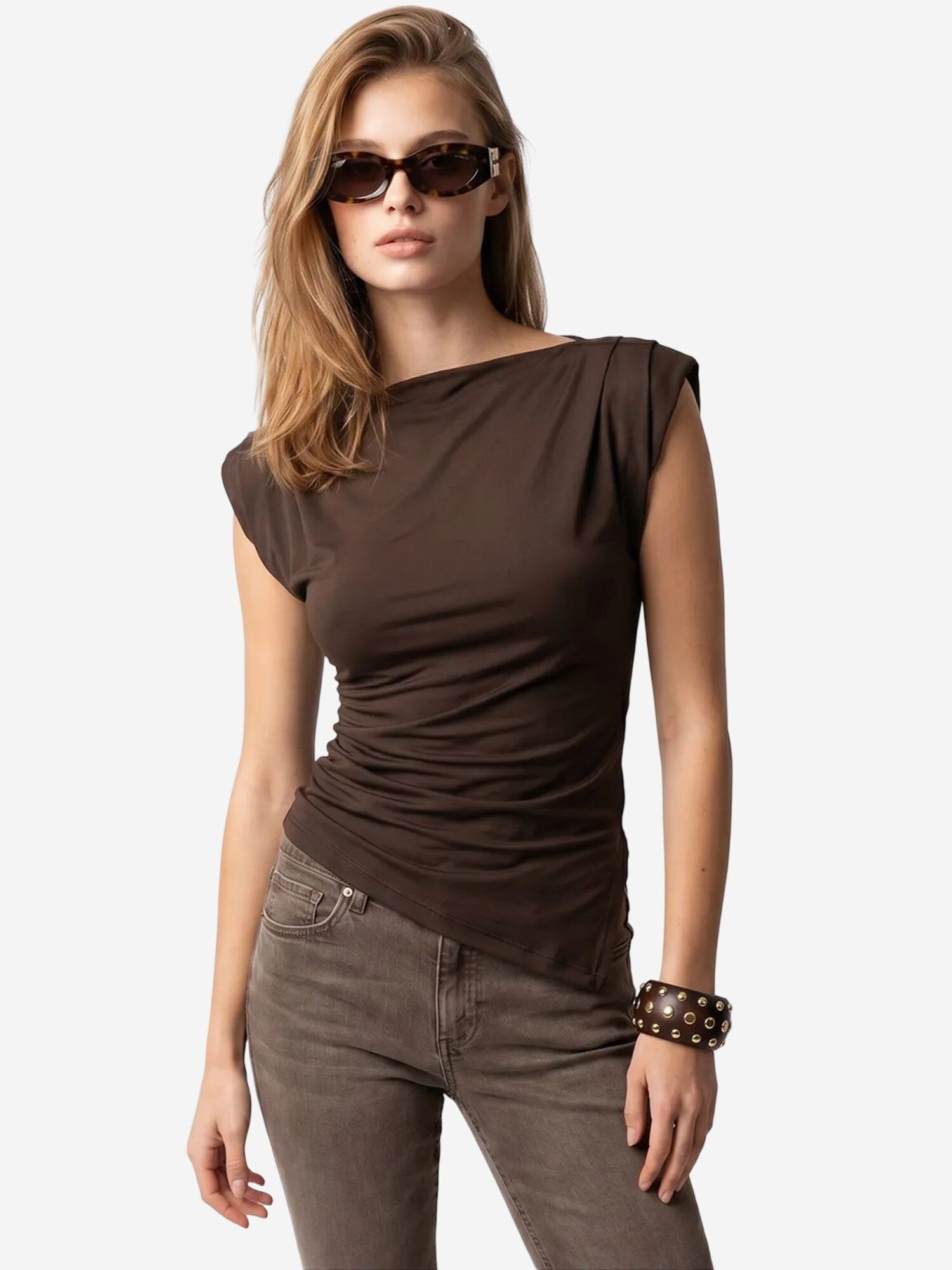 MixRay Bluza tamno smeđa