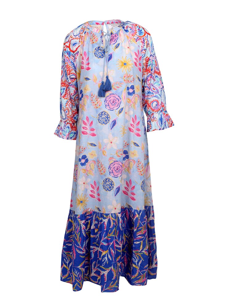 VICCI Germany Maxikleid im A-Linien Schnitt Damen Größe 38 blau Winterkleid