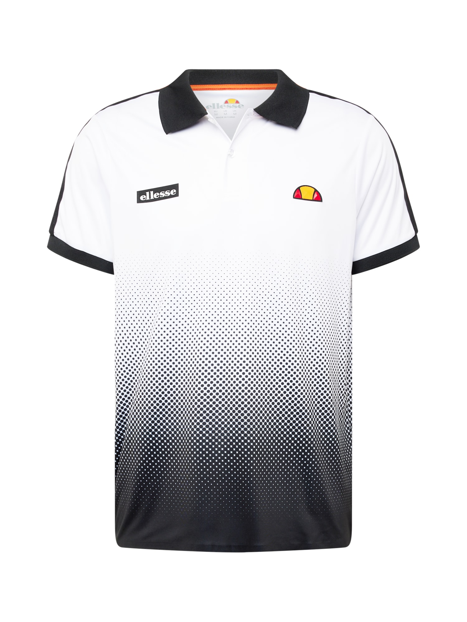ELLESSE Sportiniai marškinėliai 'Level' geltona / oranžinė / juoda / balta