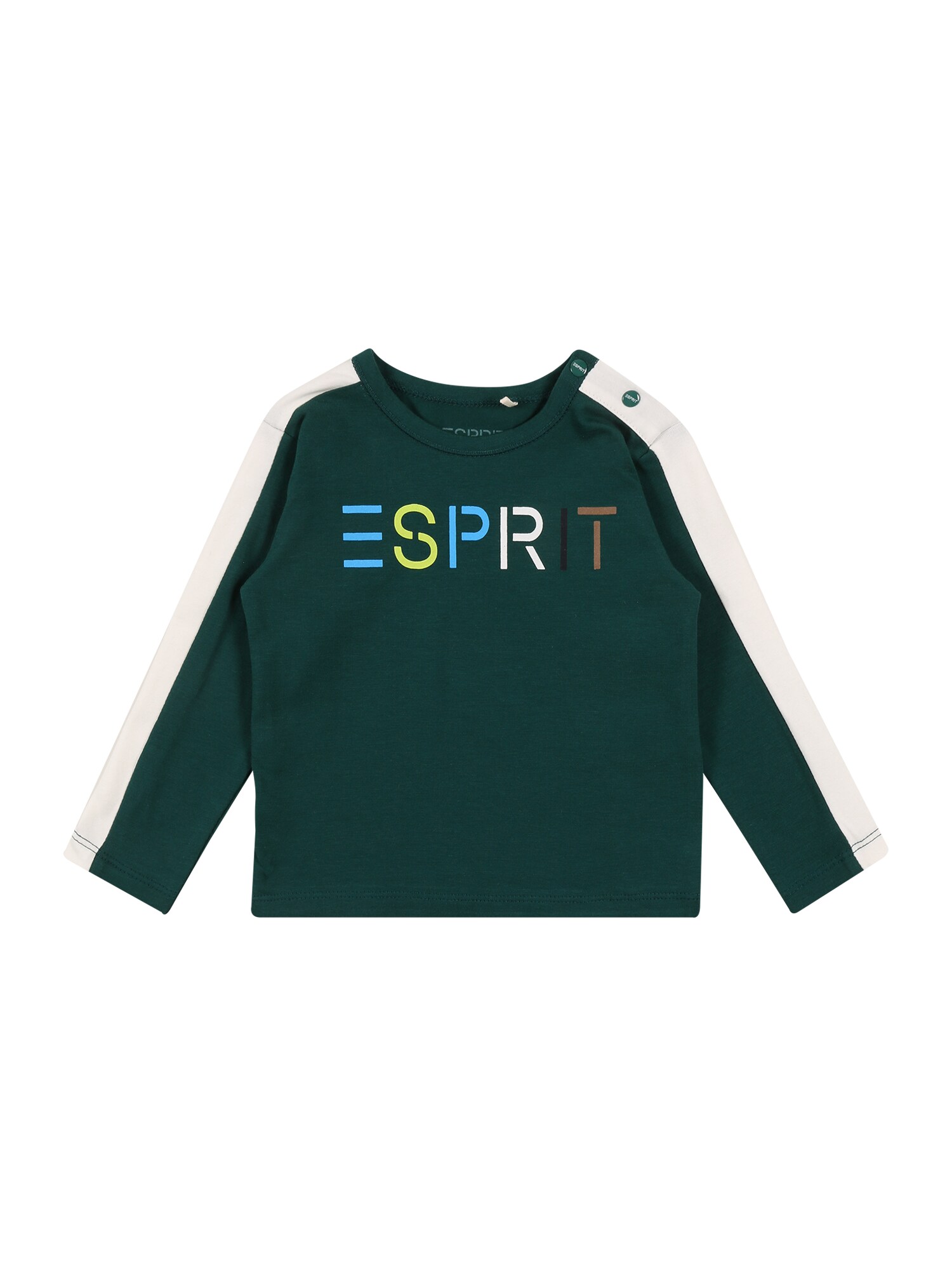 ESPRIT Marškinėliai  tamsiai žalia / balta / mėlyna / geltona