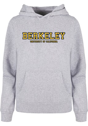 Merchcode Sweatshirt ‘Berkeley University’ Navy / Geel / Grijs gemêleerd