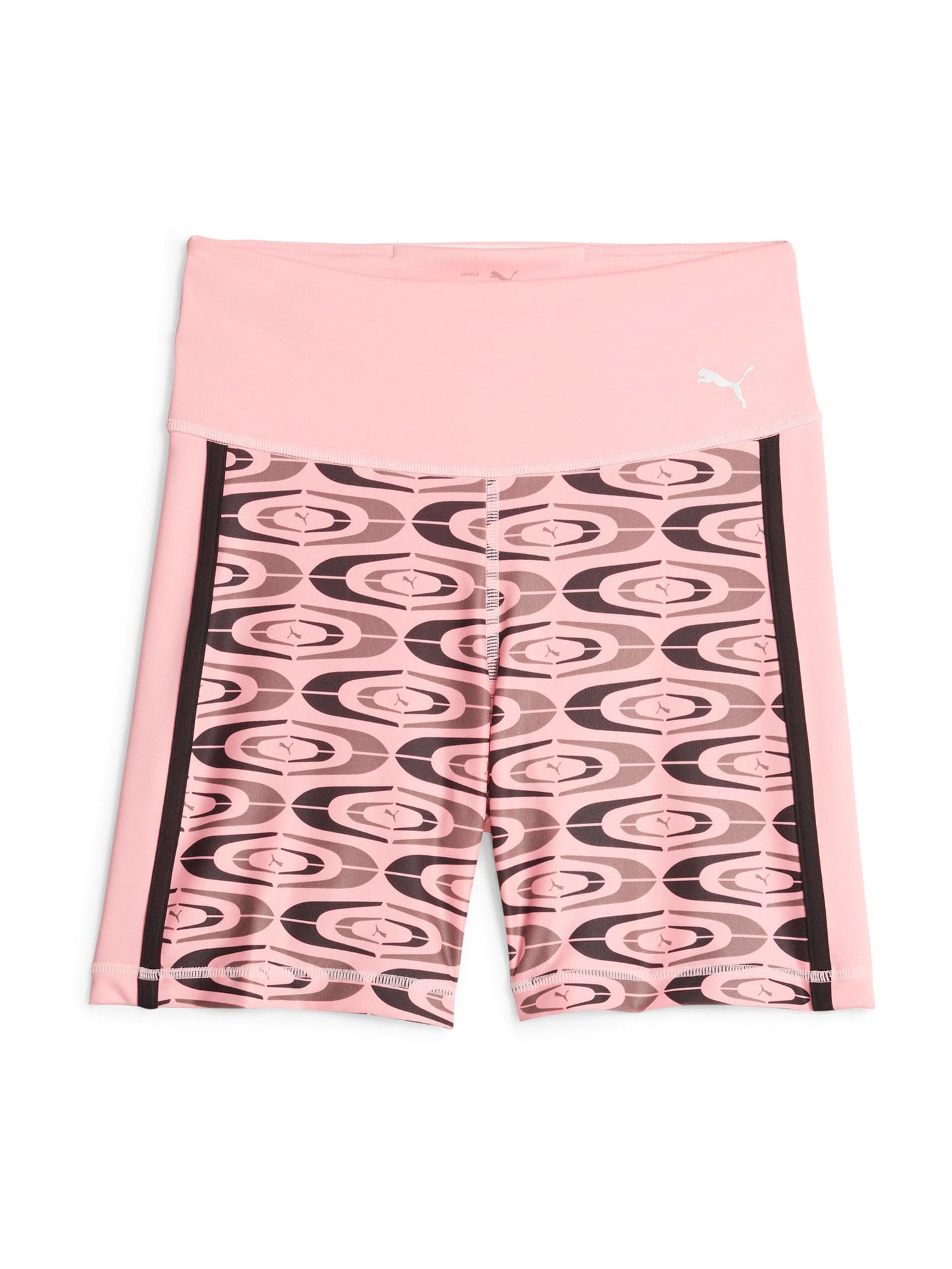 PUMA Športne hlače  pastelno roza / črna / bela