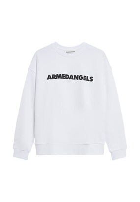 ARMEDANGELS Sweatshirt ‘AARIN’ Zwart / Wit