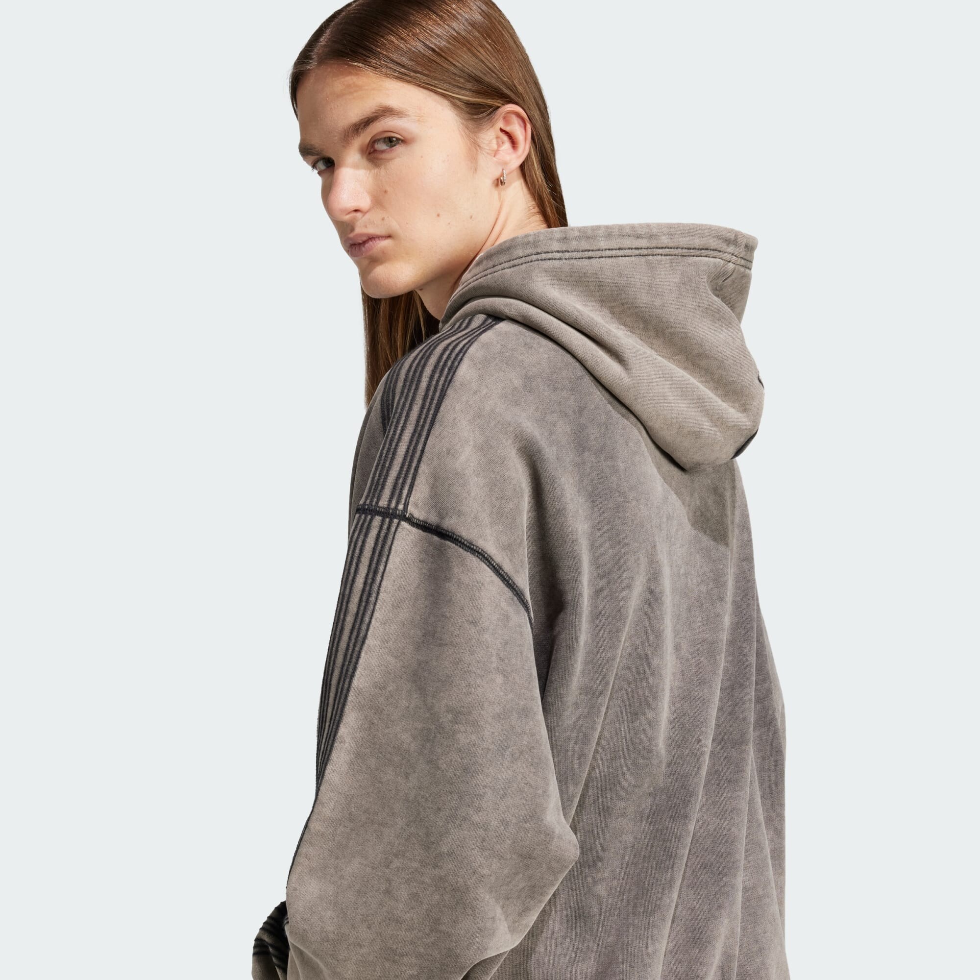 ADIDAS ORIGINALS Mikina 'Premium Essentials' čierna melírovaná (obrázok 5)