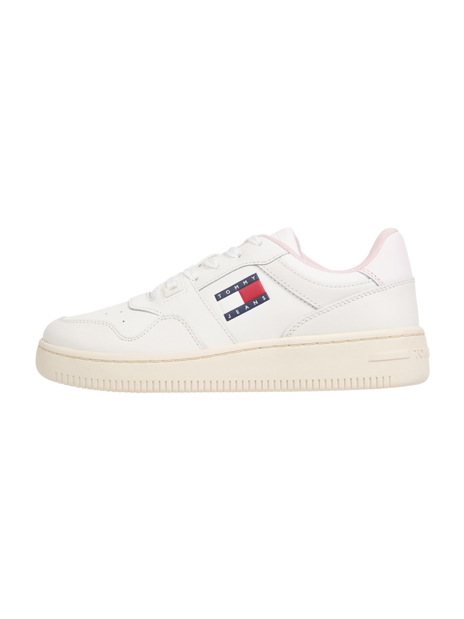 Tommy Jeans Nízke tenisky 'Retro Basket Ess Meg 3A3'  námornícka modrá / červená / biela