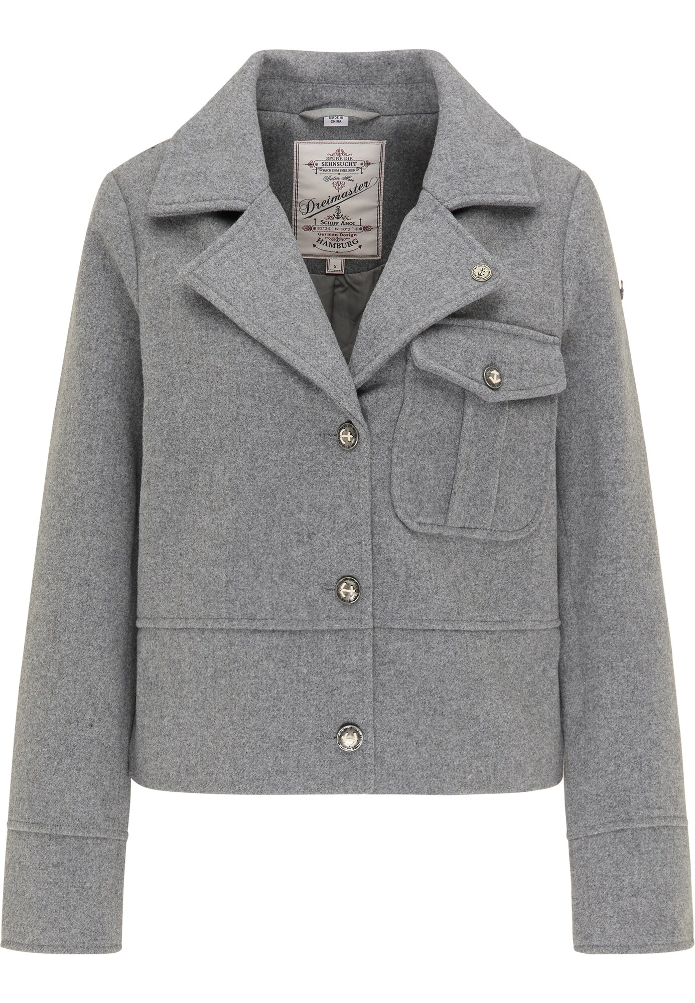DreiMaster Vintage Blazer švarkas  pilka