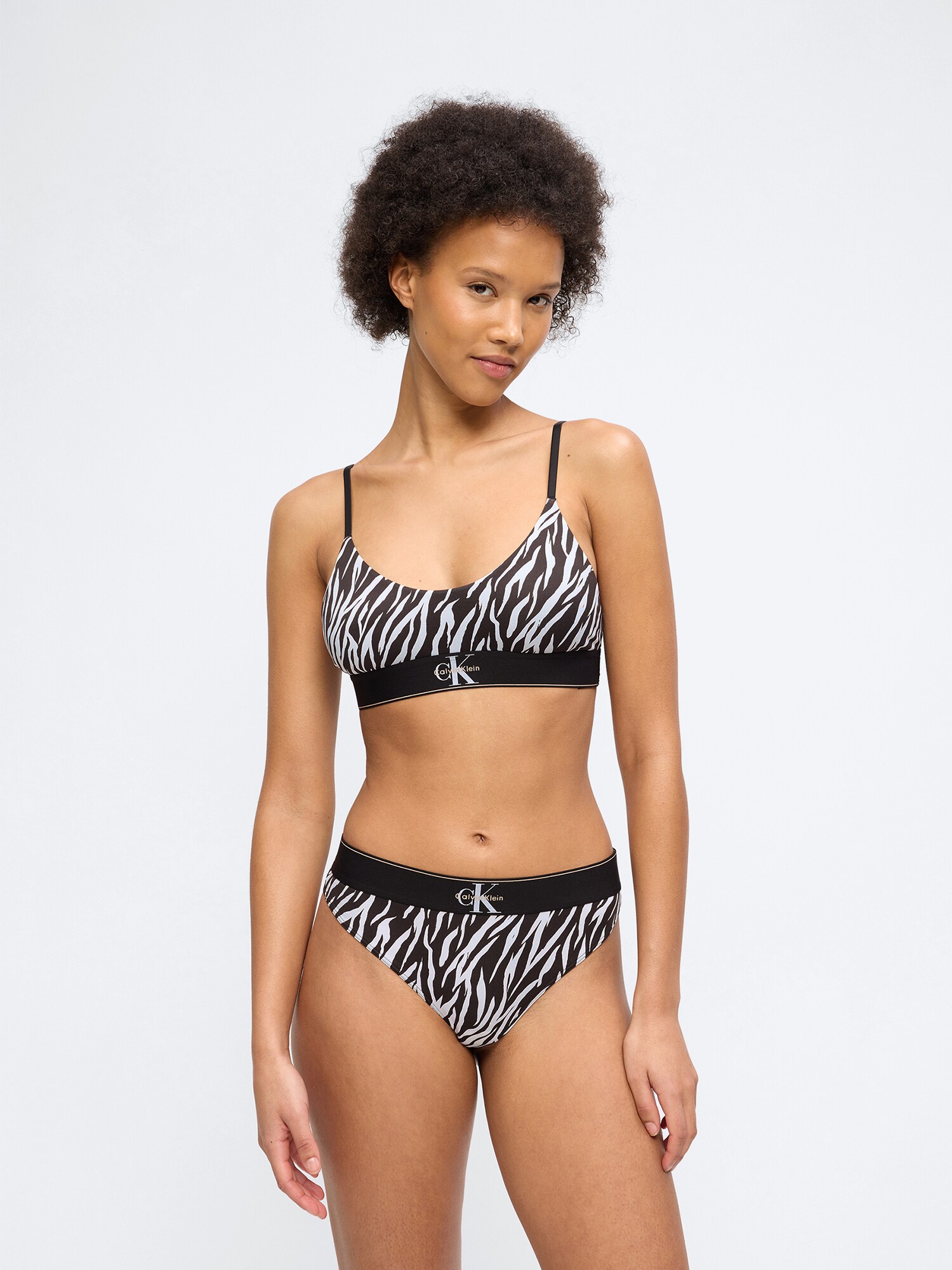 Calvin Klein Underwear Tanga  negro / blanco – imagen 34
