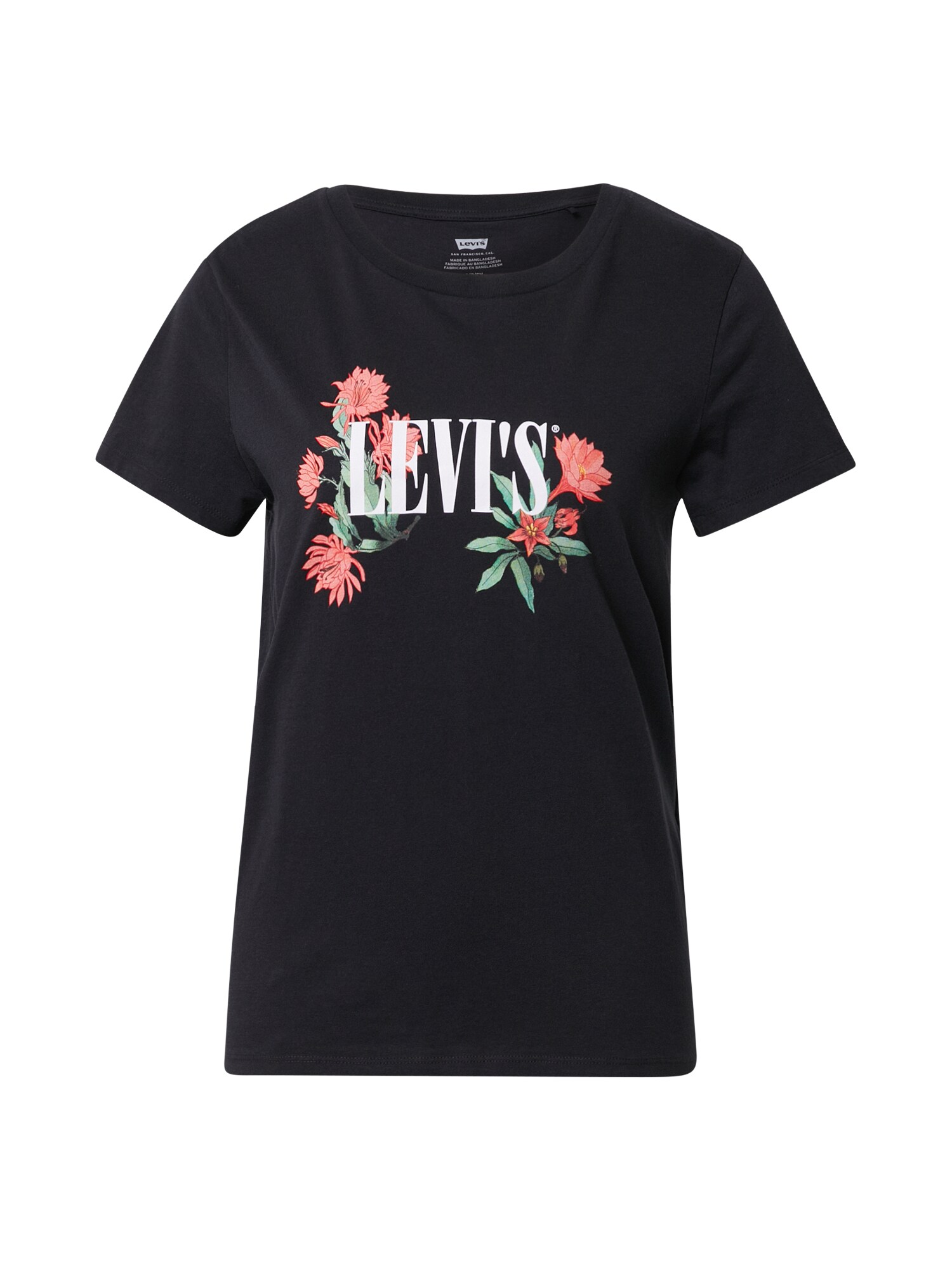 LEVI'S Marškinėliai 'The Perfect '  balta / juoda / raudona