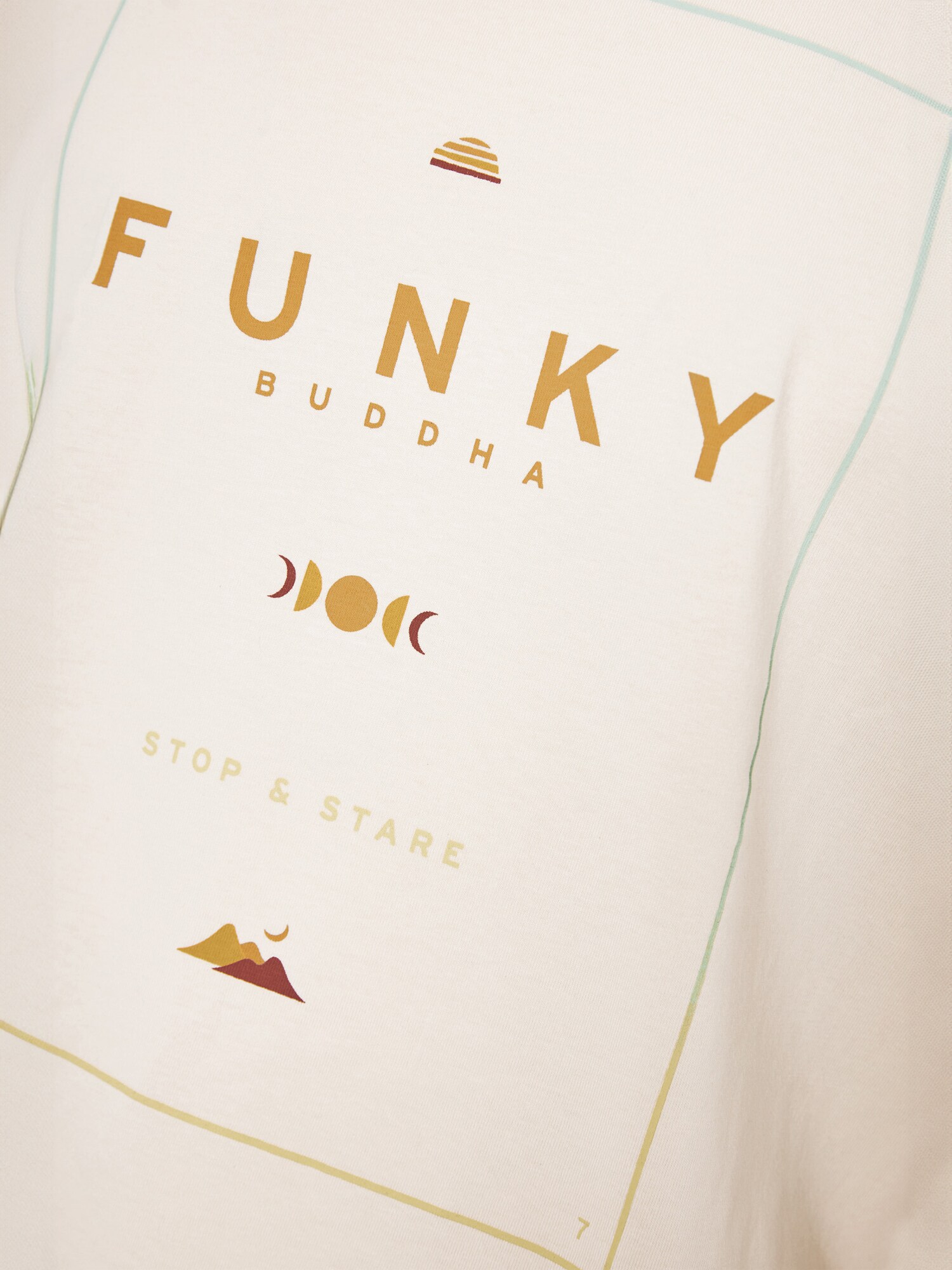 Funky Buddha Póló  ekrü / mustár / méz termék 2. képe
