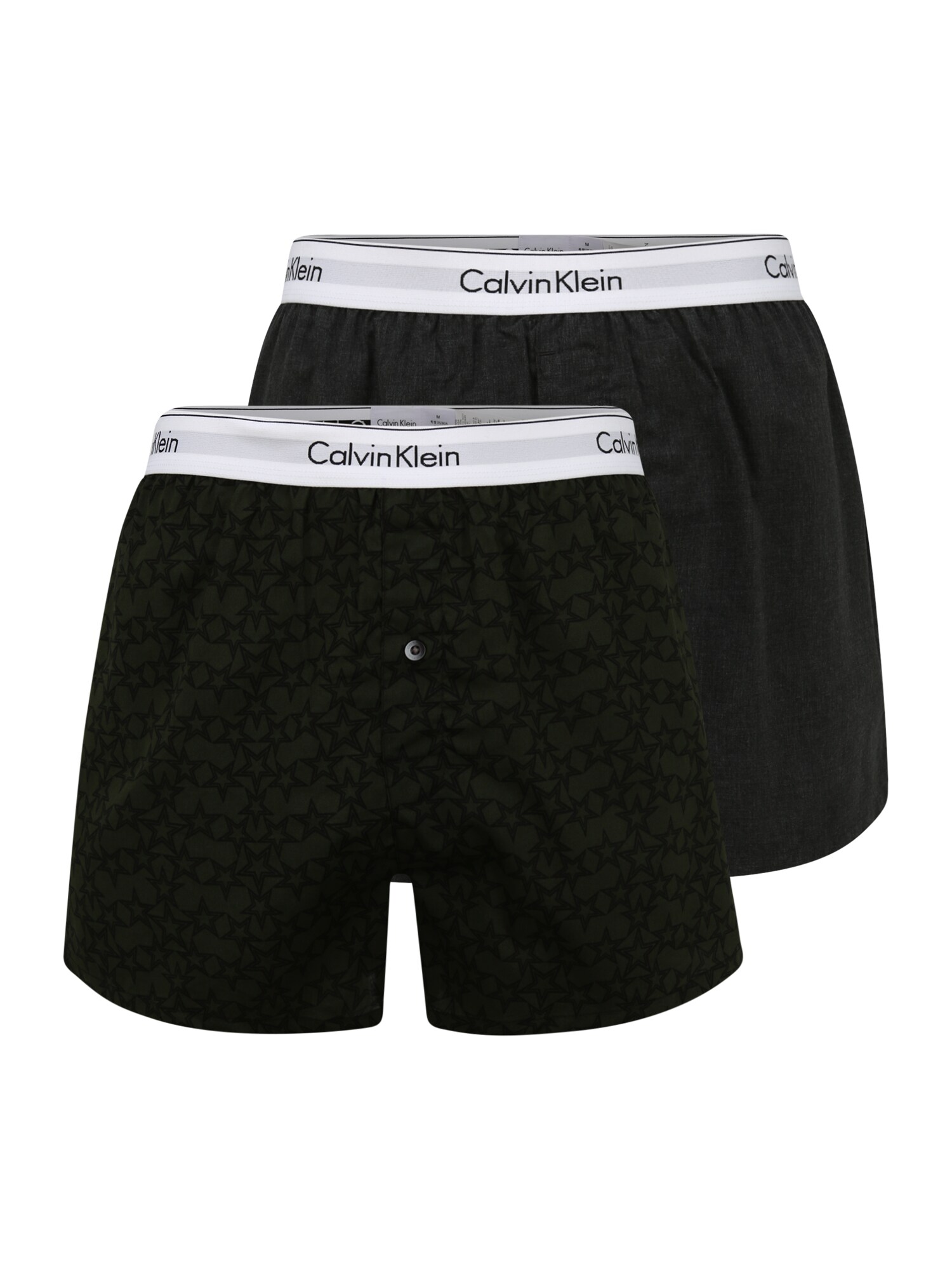 Calvin Klein Underwear Boxer trumpikės  margai pilka / tamsiai žalia / juoda