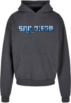 Merchcode Sweatshirt ‘Grand San Diego Skyline’ Blauw / Donkergrijs