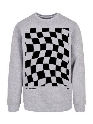 F4NT4STIC Sweatshirt Grijs gemêleerd / Zwart