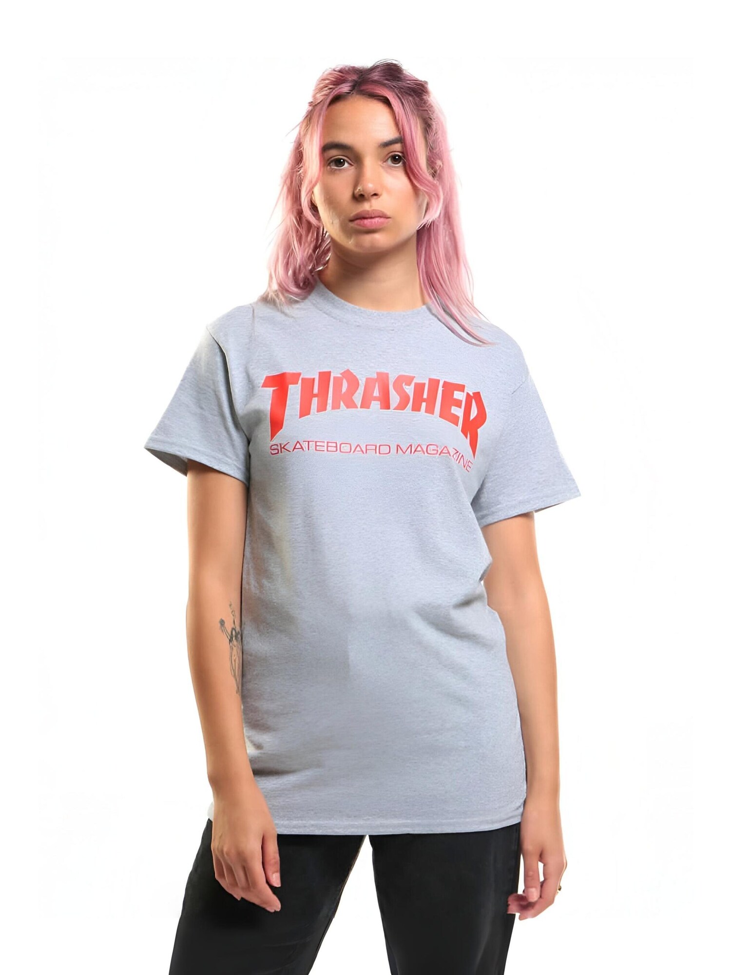 THRASHER Camiseta 'SKATE MAG T-SHIRT'  gris – imagen 2