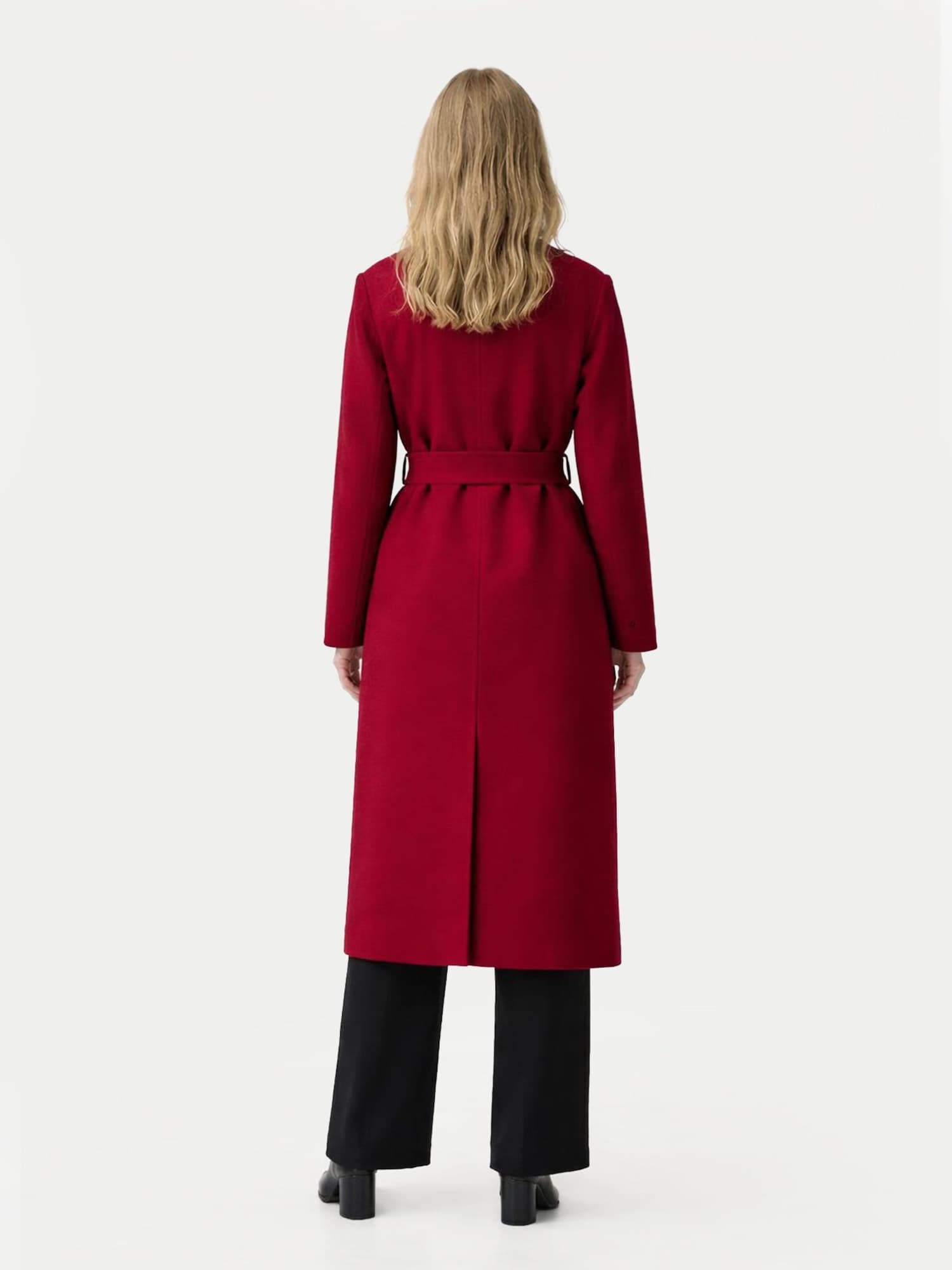 GOBI Cashmere Cappotto di mezza stagione 'Women’s Double-Breasted Cashmere Coat'  bordeaux