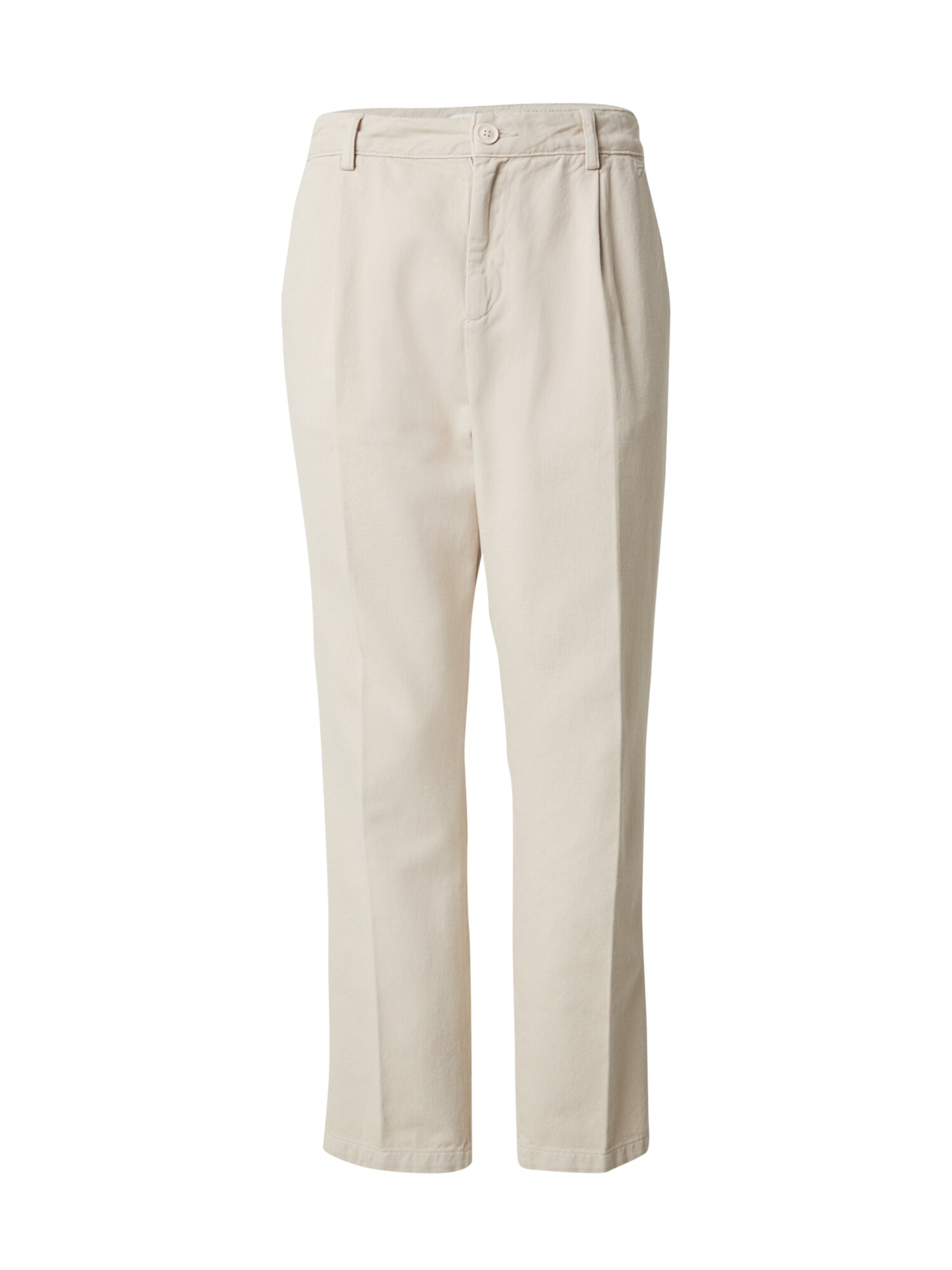 DAN FOX APPAREL Pantaloni cu dungă Jannek  alb murdar
