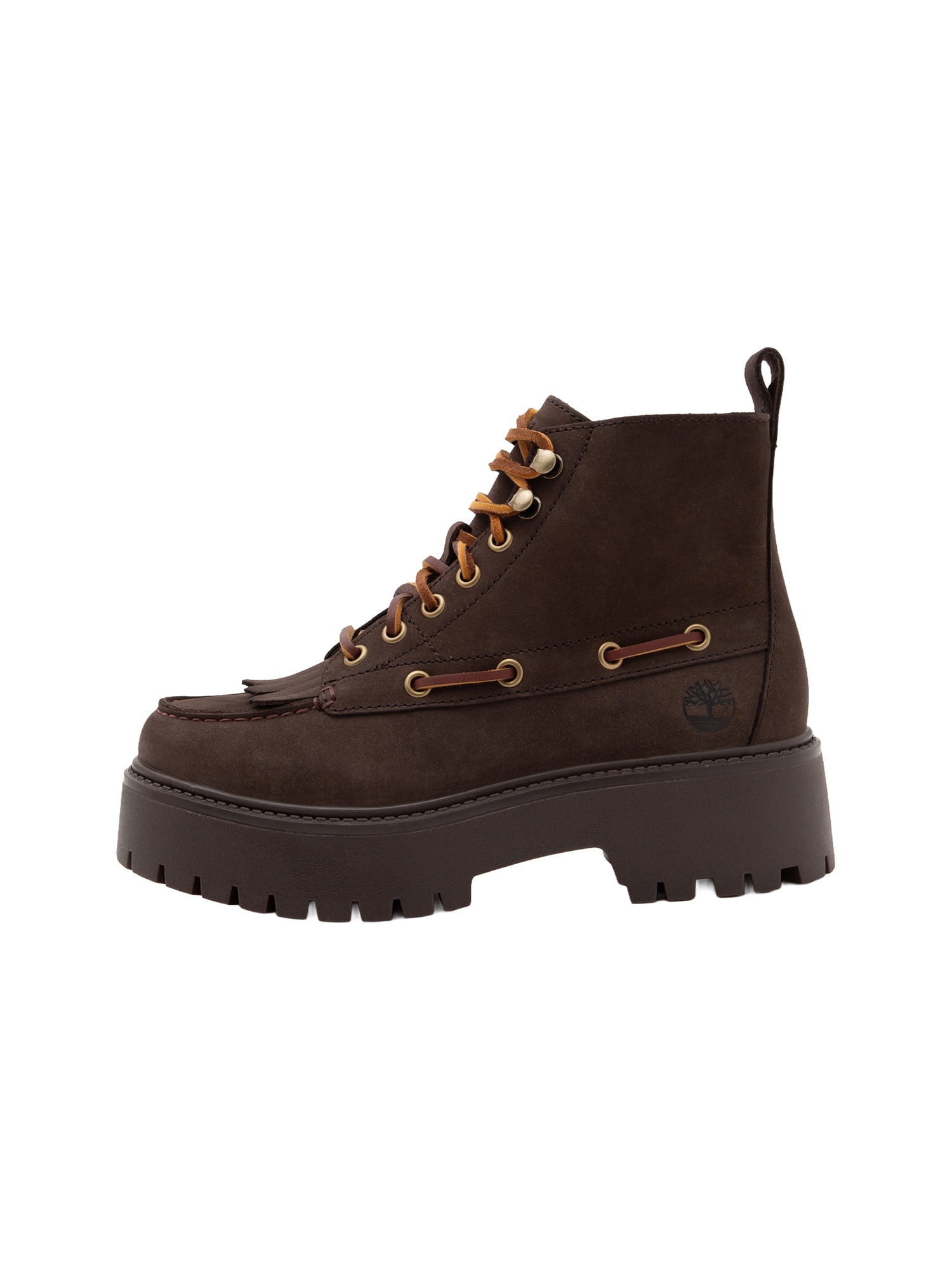 TIMBERLAND Ghete cu șireturi Stone Street maro închis