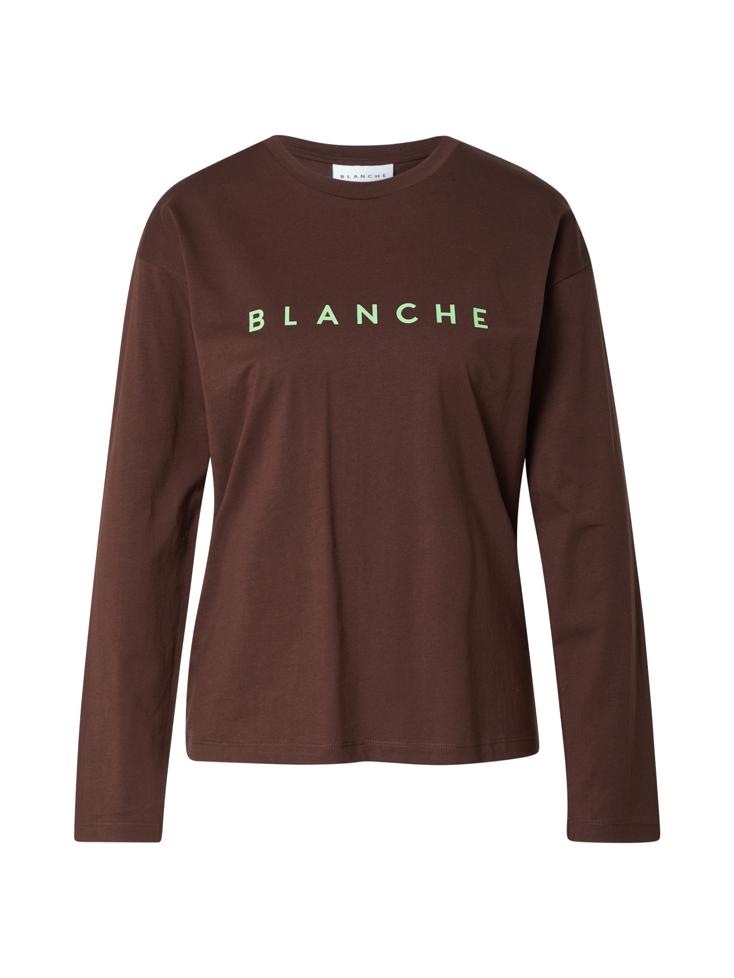 Blanche Marškinėliai šviesiai mėlyna / tamsiai ruda