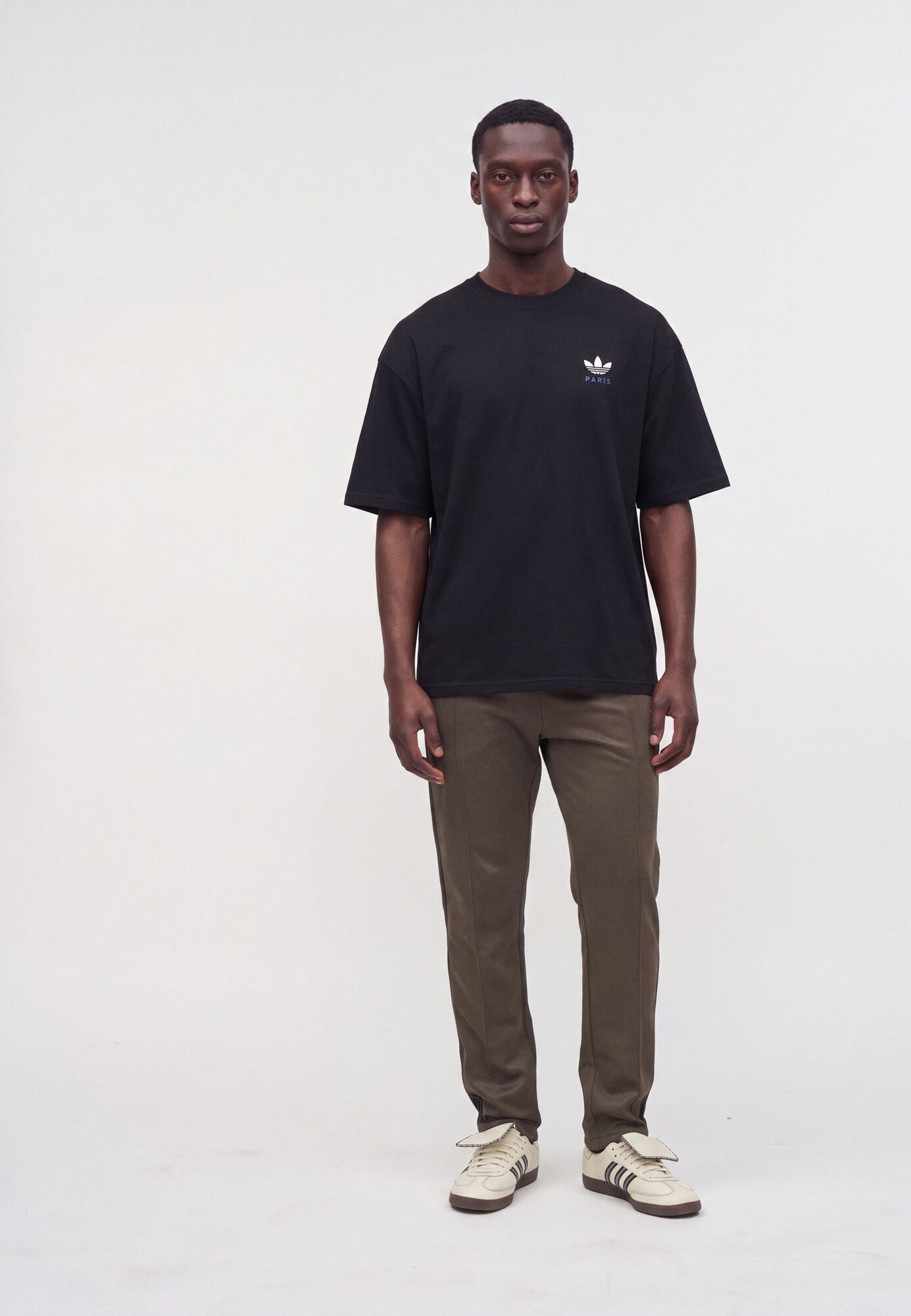 ADIDAS ORIGINALS Camiseta 'PARIS MAP'  crema / azul / negro – imagen 4