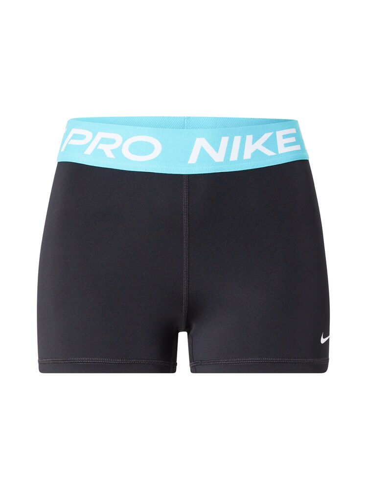 NIKE Sportshorts 'Pro' Damen Größe L aqua / schwarz / weiß