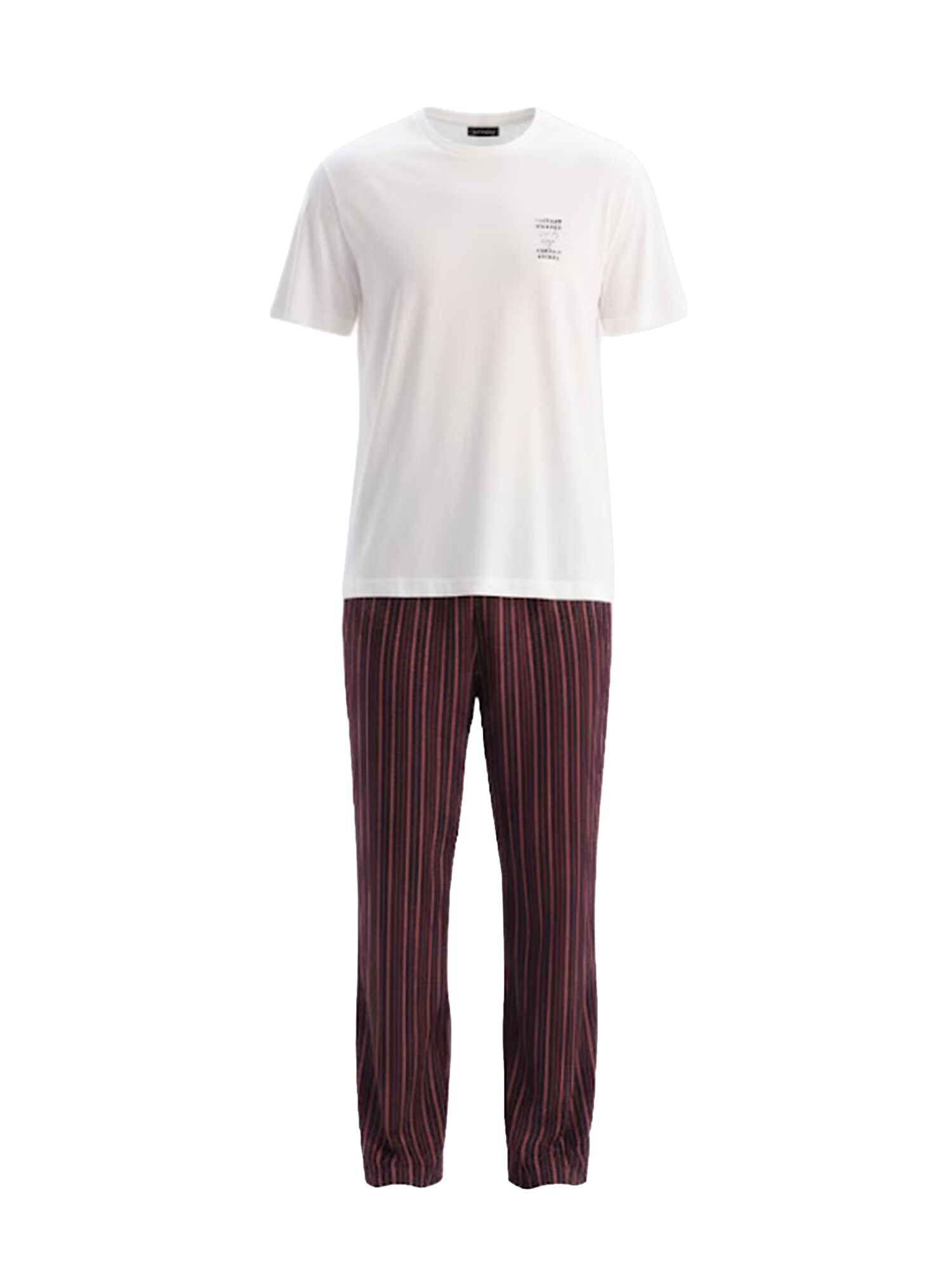 Dagi Pijama largo  rosa / rojo sangre / negro / blanco