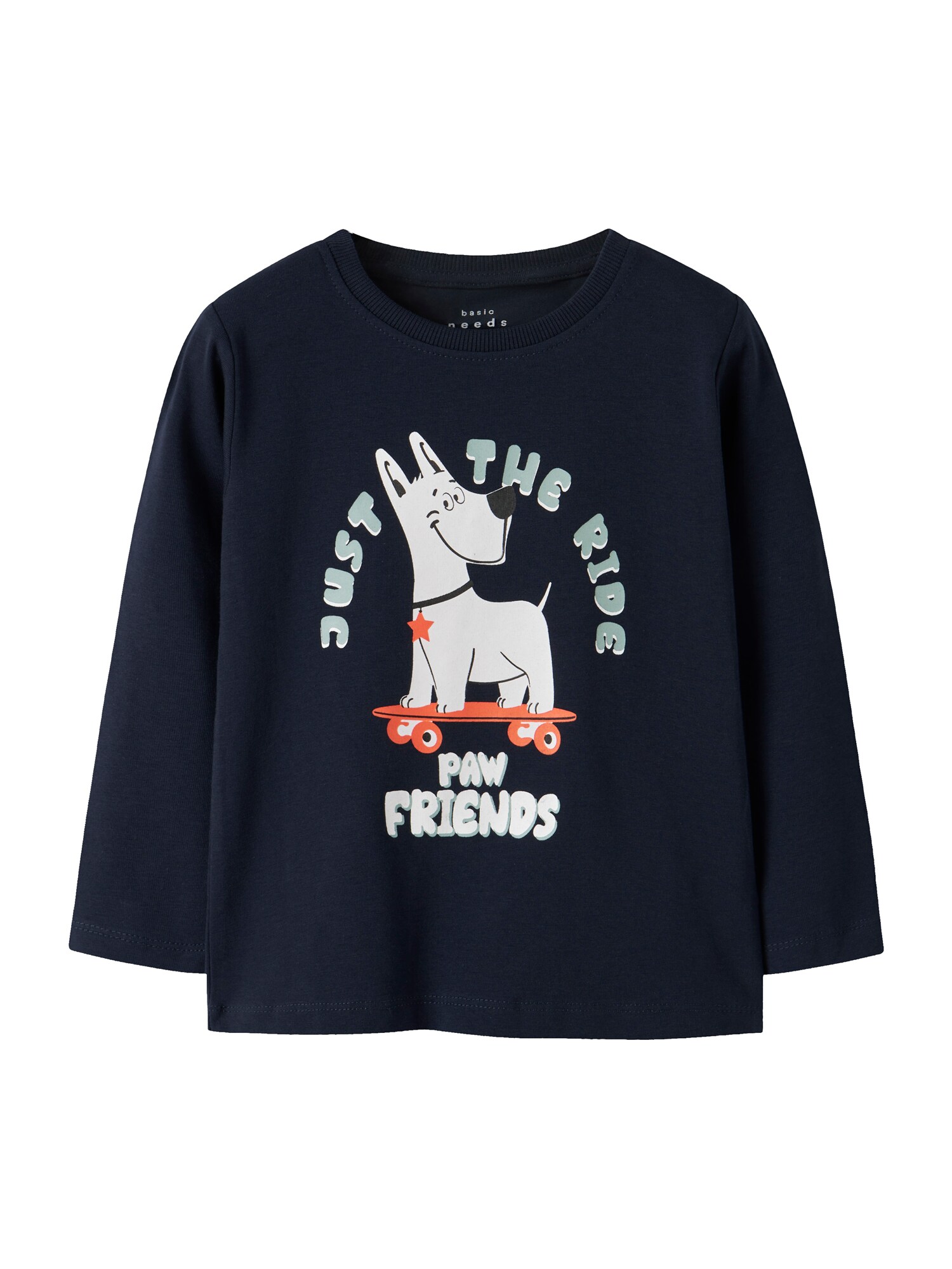 NAME IT Tricou NMMVUX  bleumarin / albastru porumbel / gri deschis / portocaliu homar
