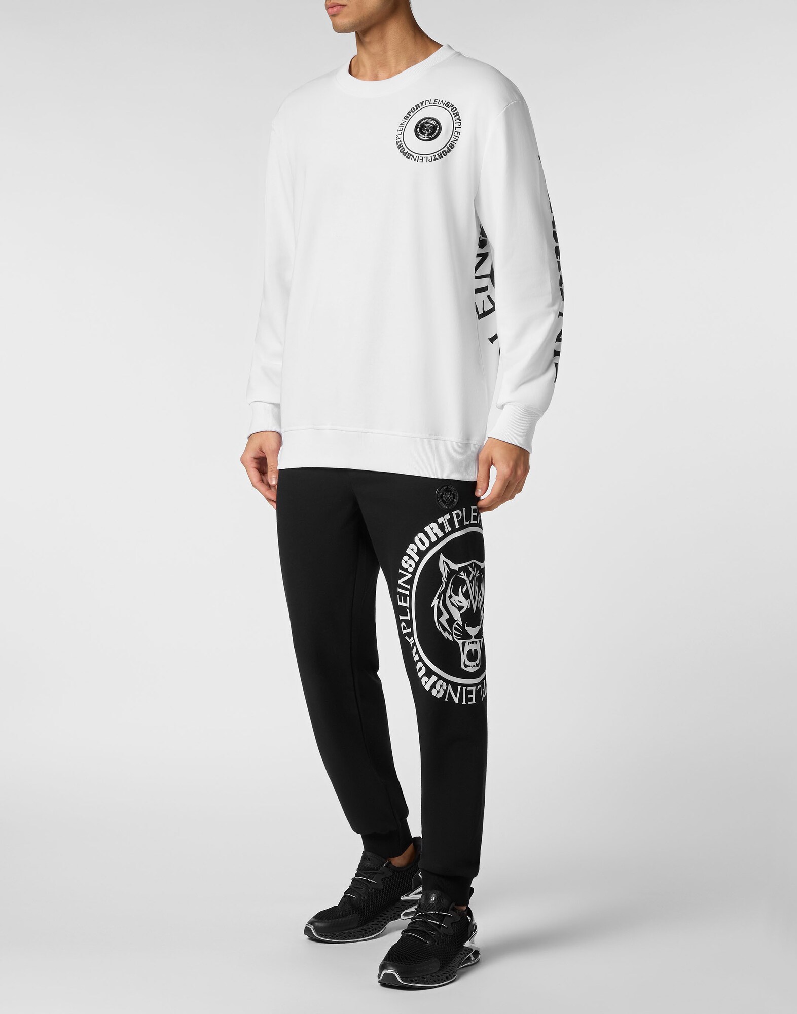 Plein Sport Sudadera 'Carbon Tiger'  negro / blanco – imagen 3