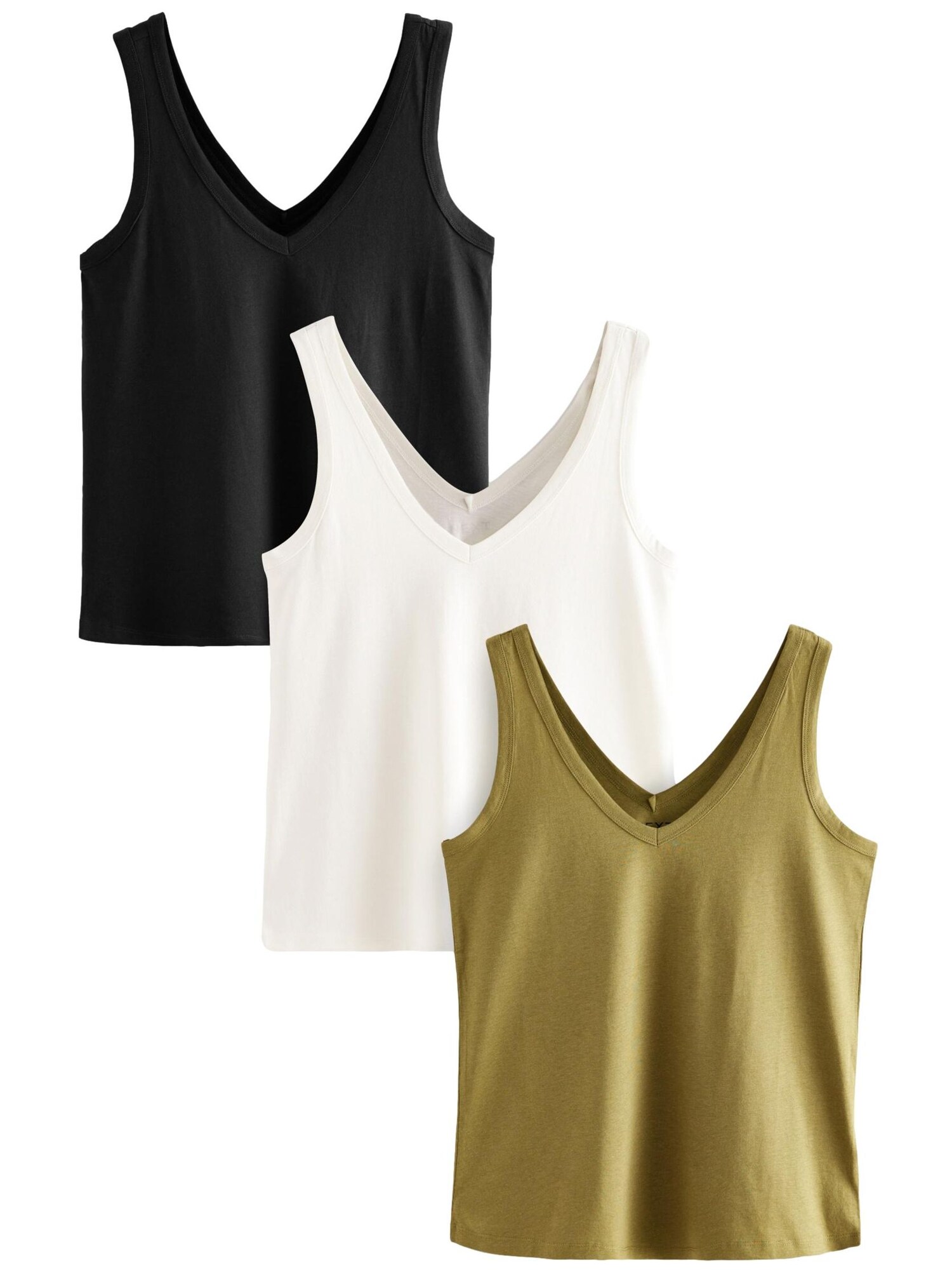 Next Top 3er-Pack  kaki / negru / alb