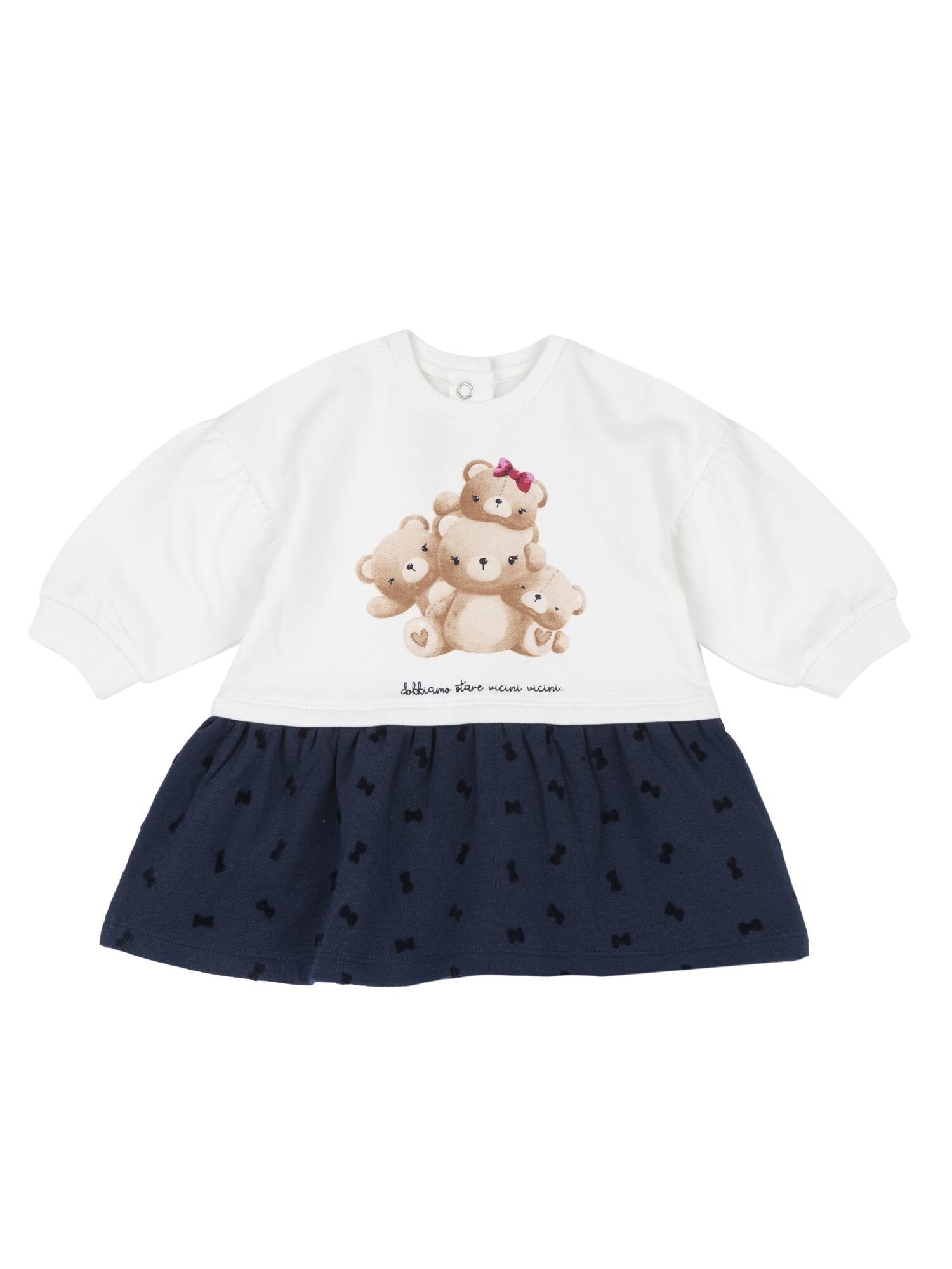 Chicco Rochie  albastru marin / brocart / roz închis / alb