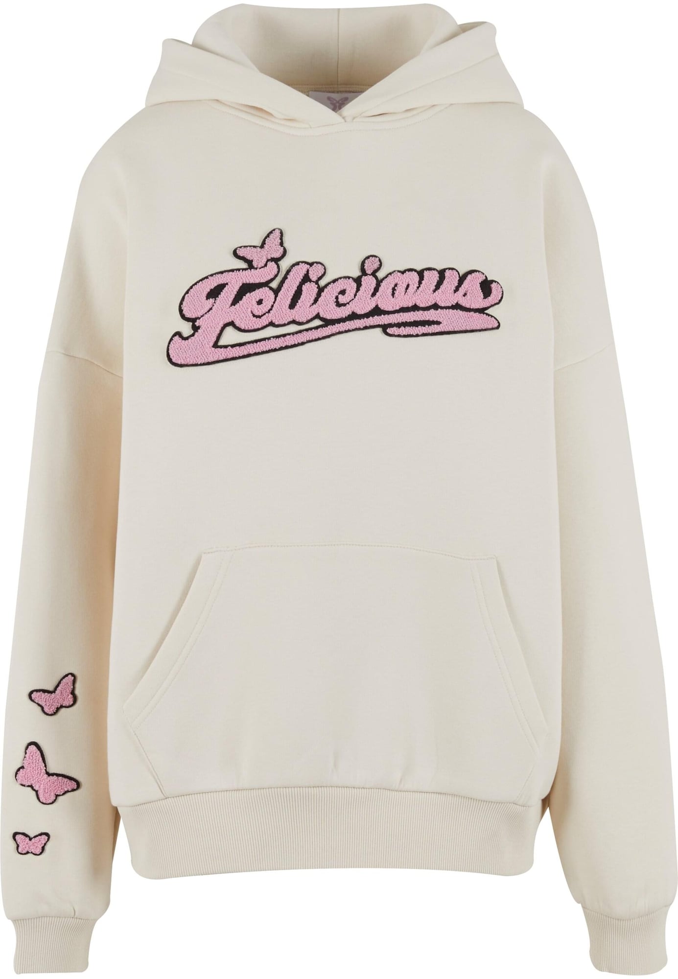 Felicious Bluză de molton  crem / roz / negru