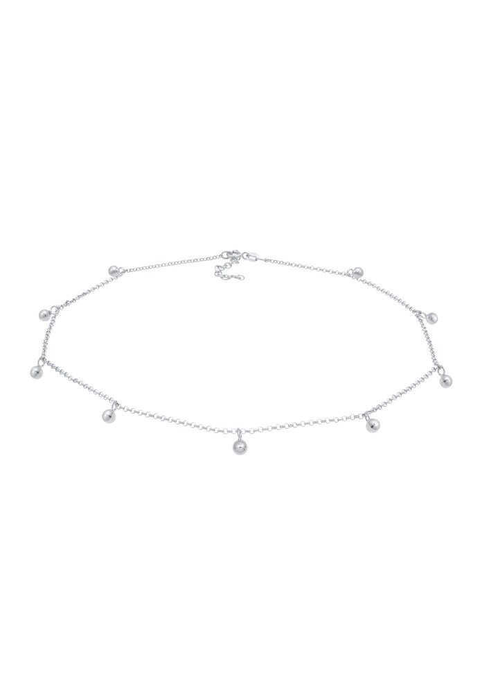 ELLI Halskette Choker, Kugel Damen Größe 36 silber