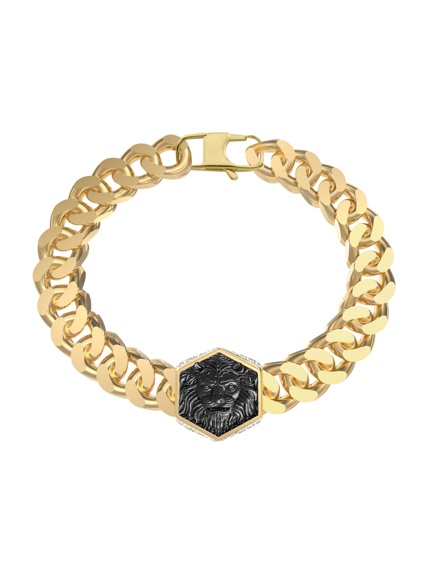 GUESS Brățară  auriu / negru