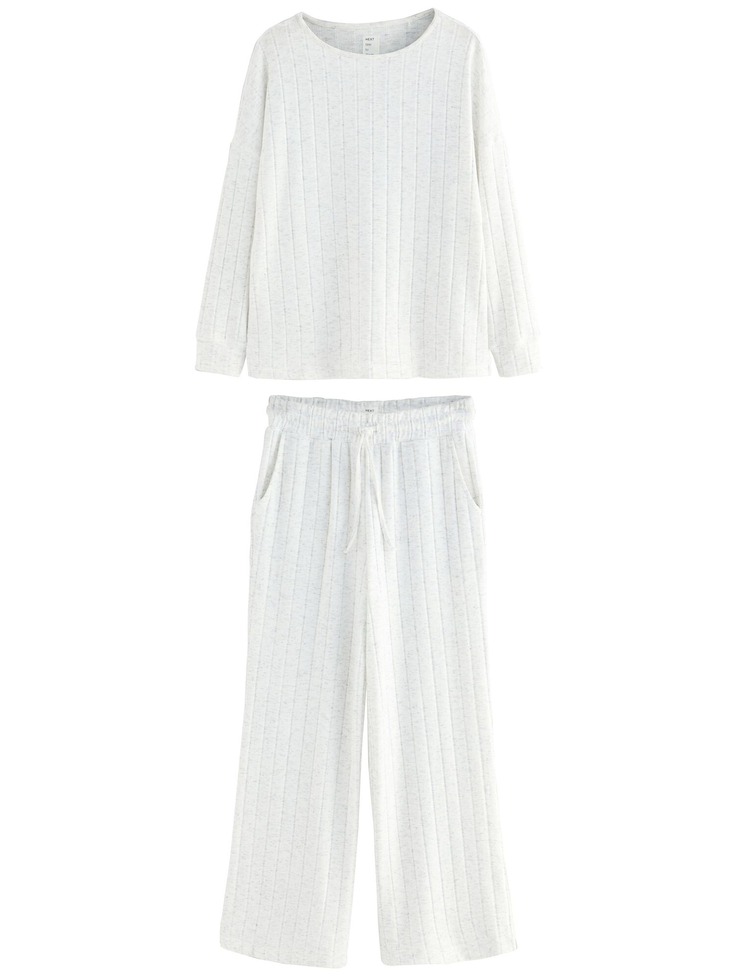 Next Pijama  alb amestacat