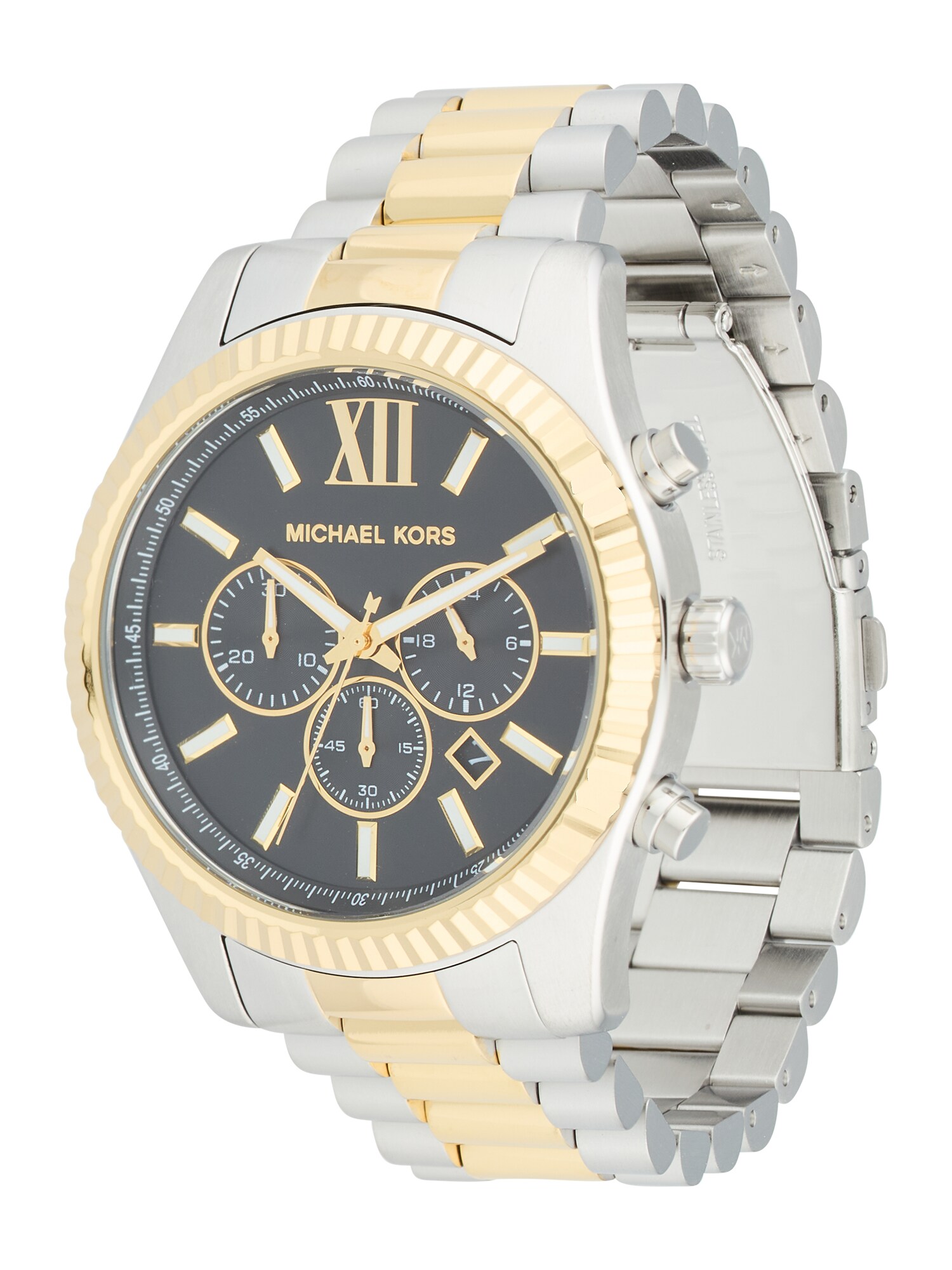 Michael Kors Ceas analogic LEXINGTON  auriu / negru / argintiu