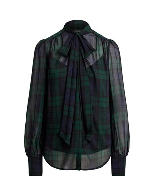 Lauren Ralph Lauren Blusa  añil / esmeralda / negro