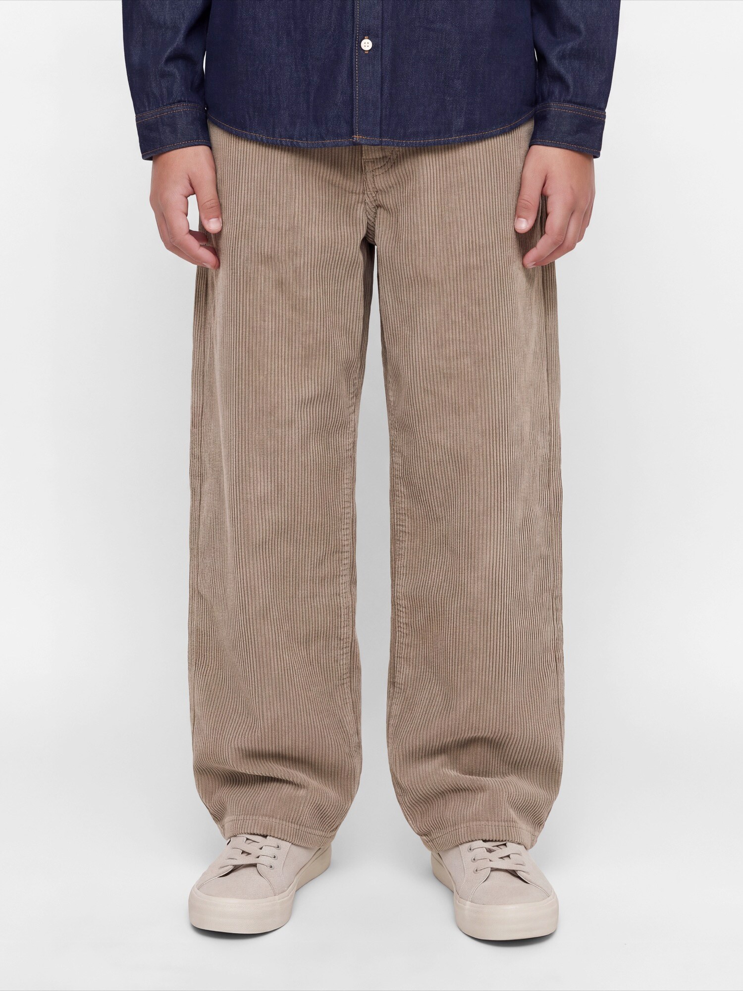 Jack & Jones Junior Pantaloni JPSTALEX ORIGINAL maro cappuccino