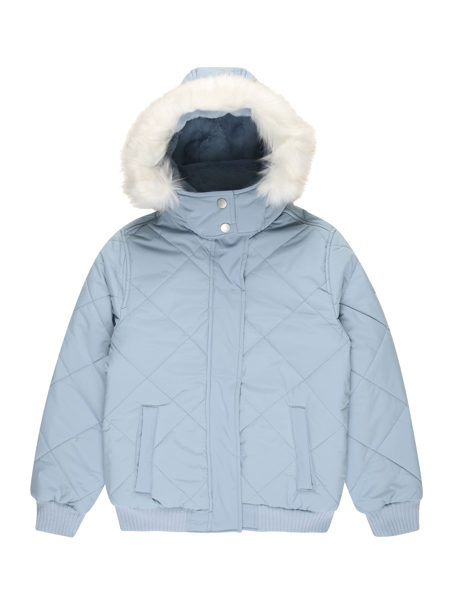 Abercrombie & Fitch Zimska jakna  nebeško modra / bela