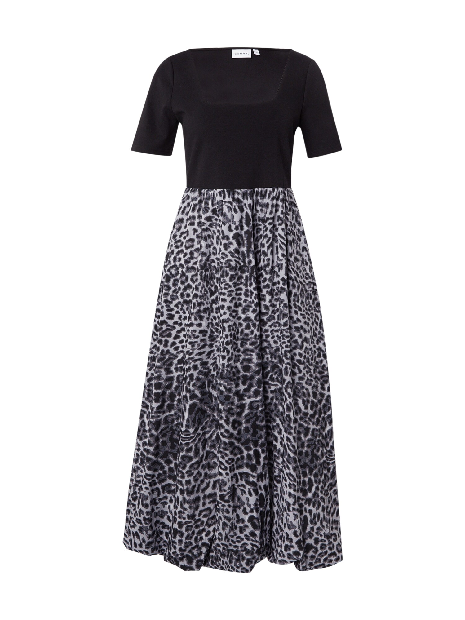 COMMA Rochie  gri / negru