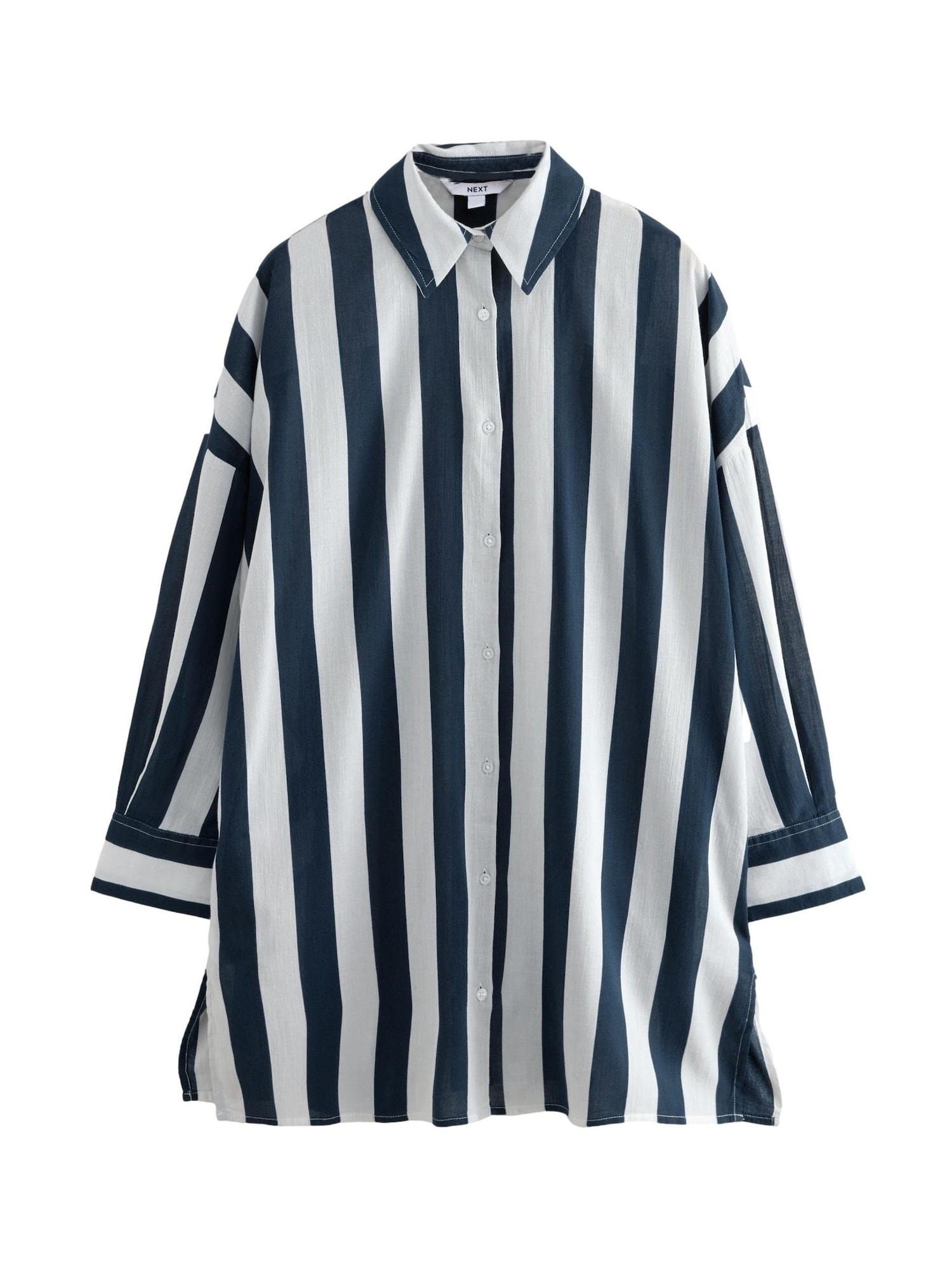 Next Rochie de plaja  albastru marin / alb
