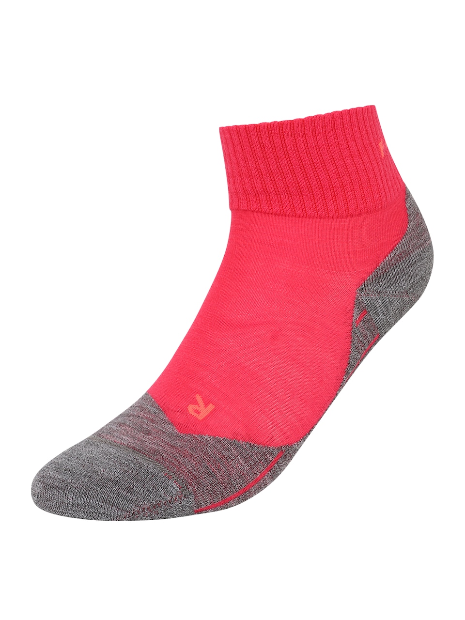 Sportsockor gråmelerad / rosa