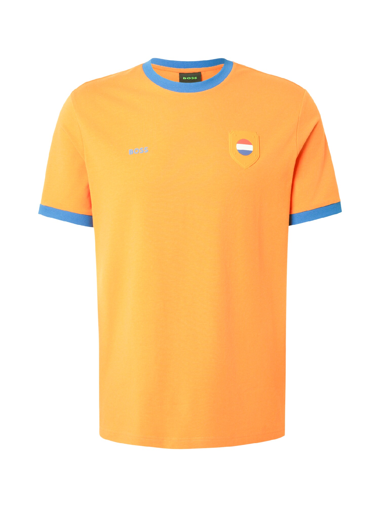 BOSS Tricou  albastru regal / portocaliu