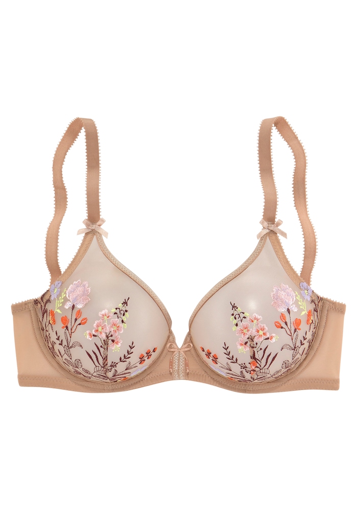 LASCANA BH Damen Größe 75 beige / braun / rosa / rot