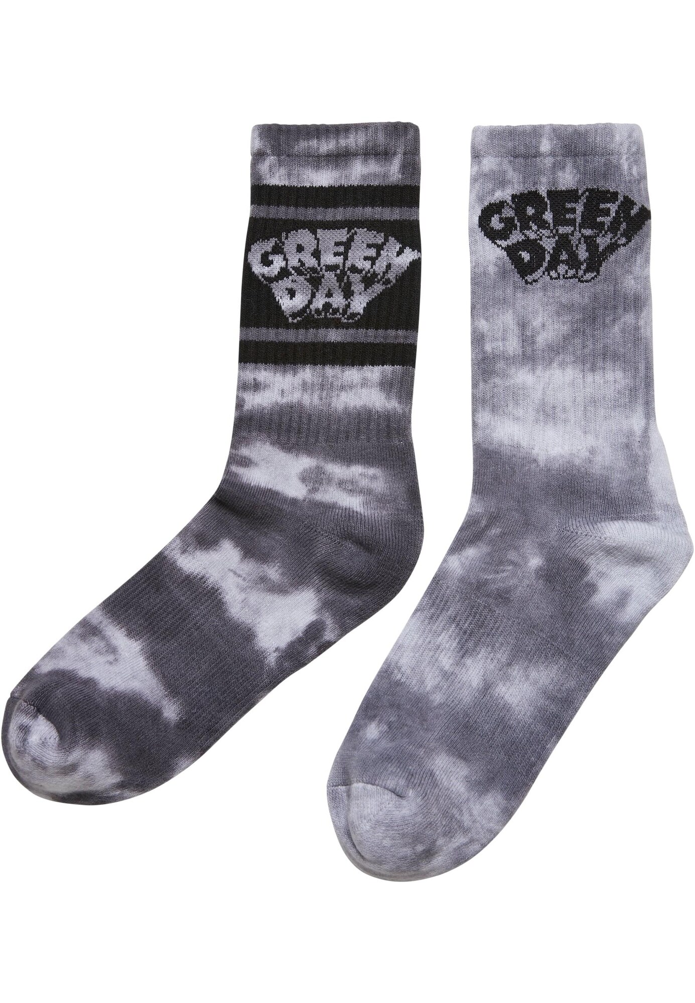 Merchcode Zokni 'Green Day Tie Die'  szürke / fekete / fehér akciós termékkép 1