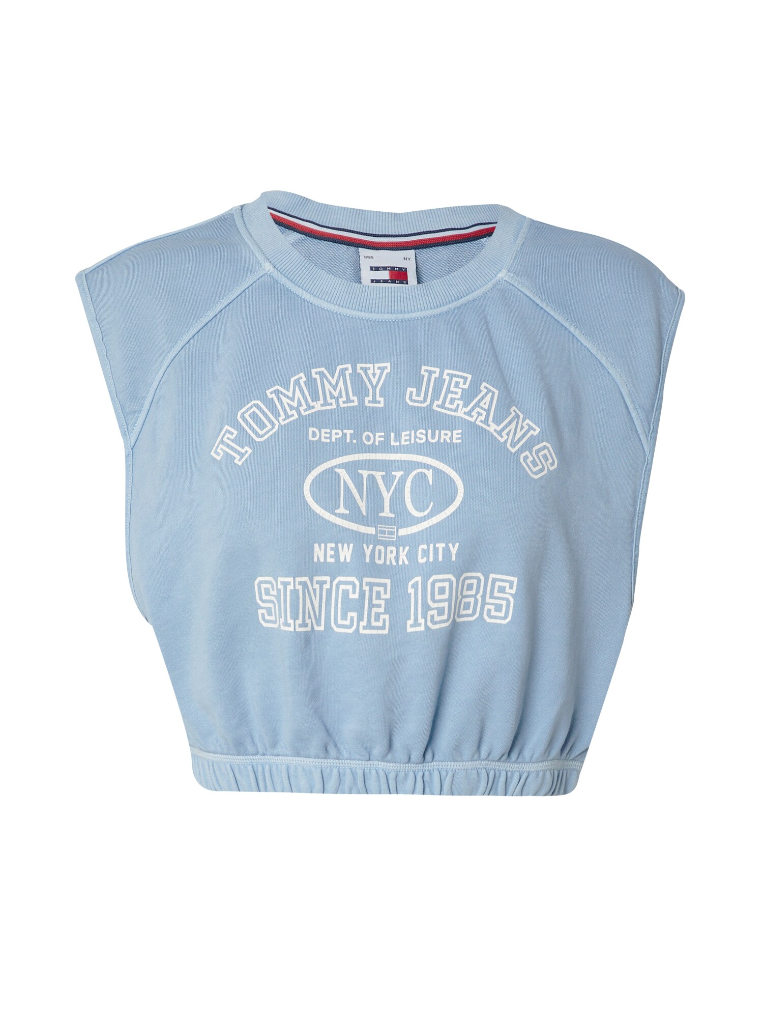 Tommy Jeans Mikina 'Varsity'  svetlomodrá / biela
