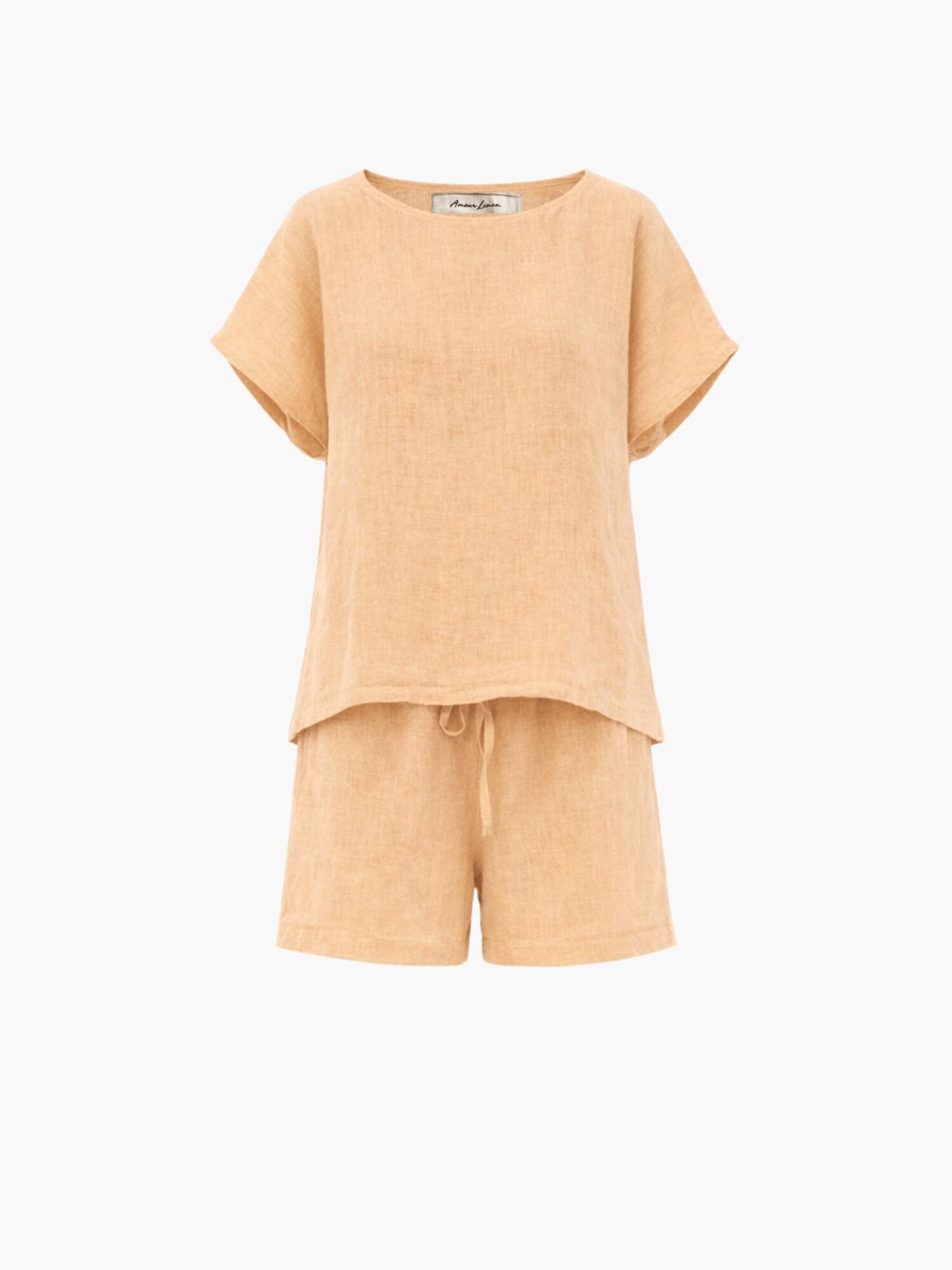 AmourLinen Pijama 'Cloud Nine'  mostaza