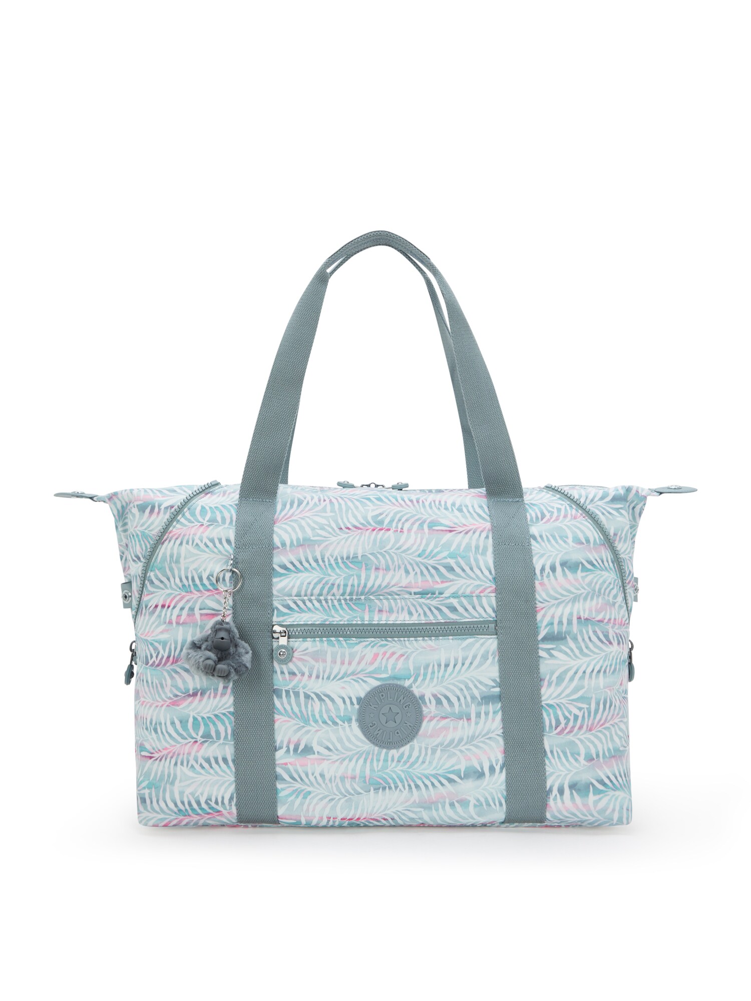 KIPLING Plase de cumpărături Art  albastru / verde deschis / roz / alb