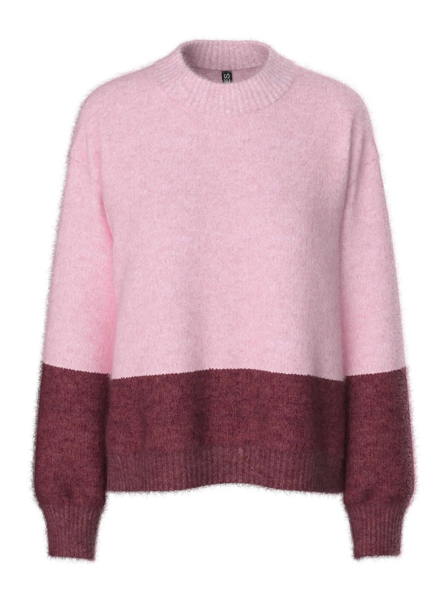 PIECES Jersey 'PCIvy'  rosa / rojo vino
