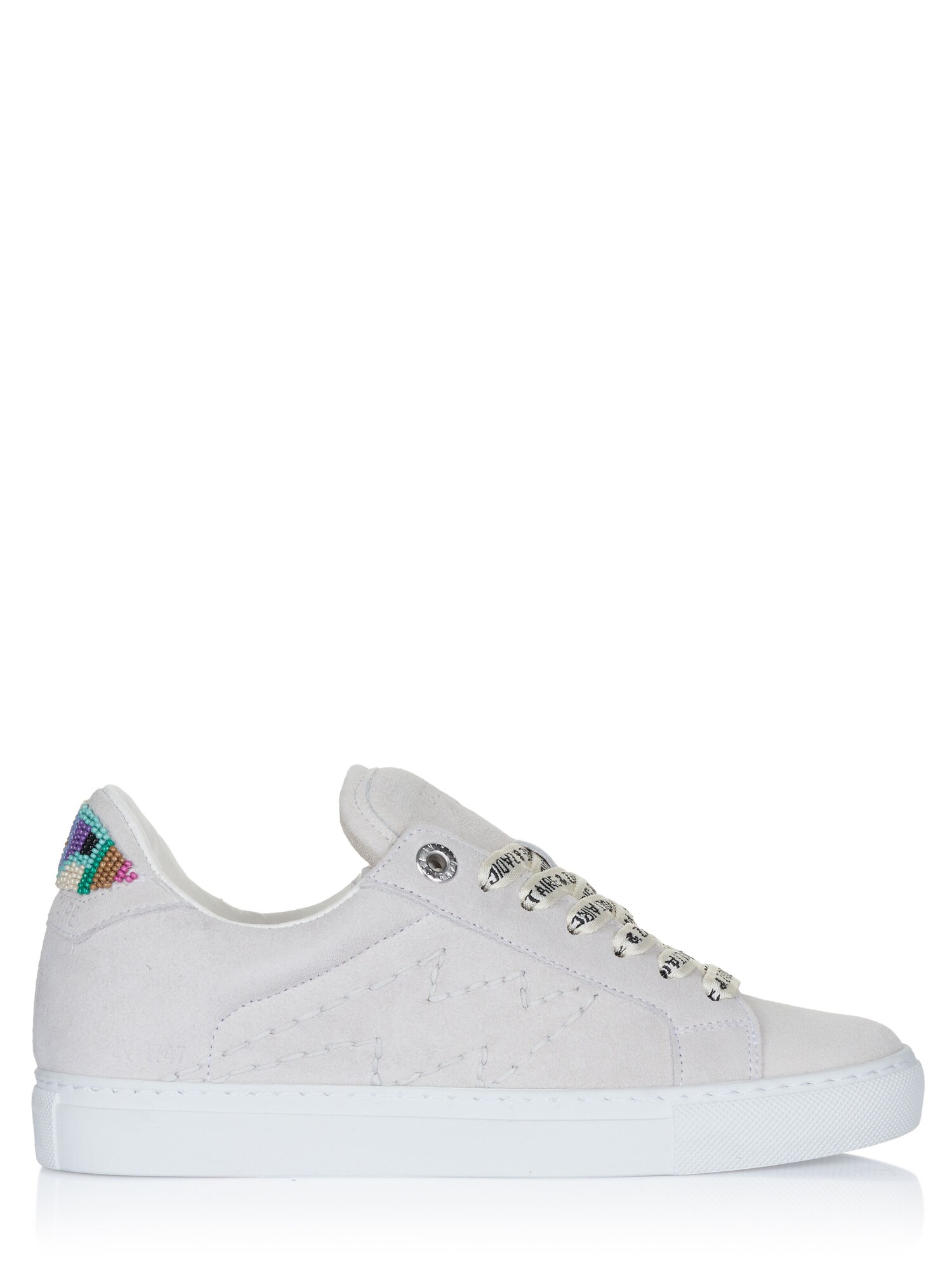 Zadig & Voltaire Zapatillas deportivas bajas 'Zadig & Voltaire LA FLASH FOLK BEADS Sneaker weiß' blanco – imagen 1