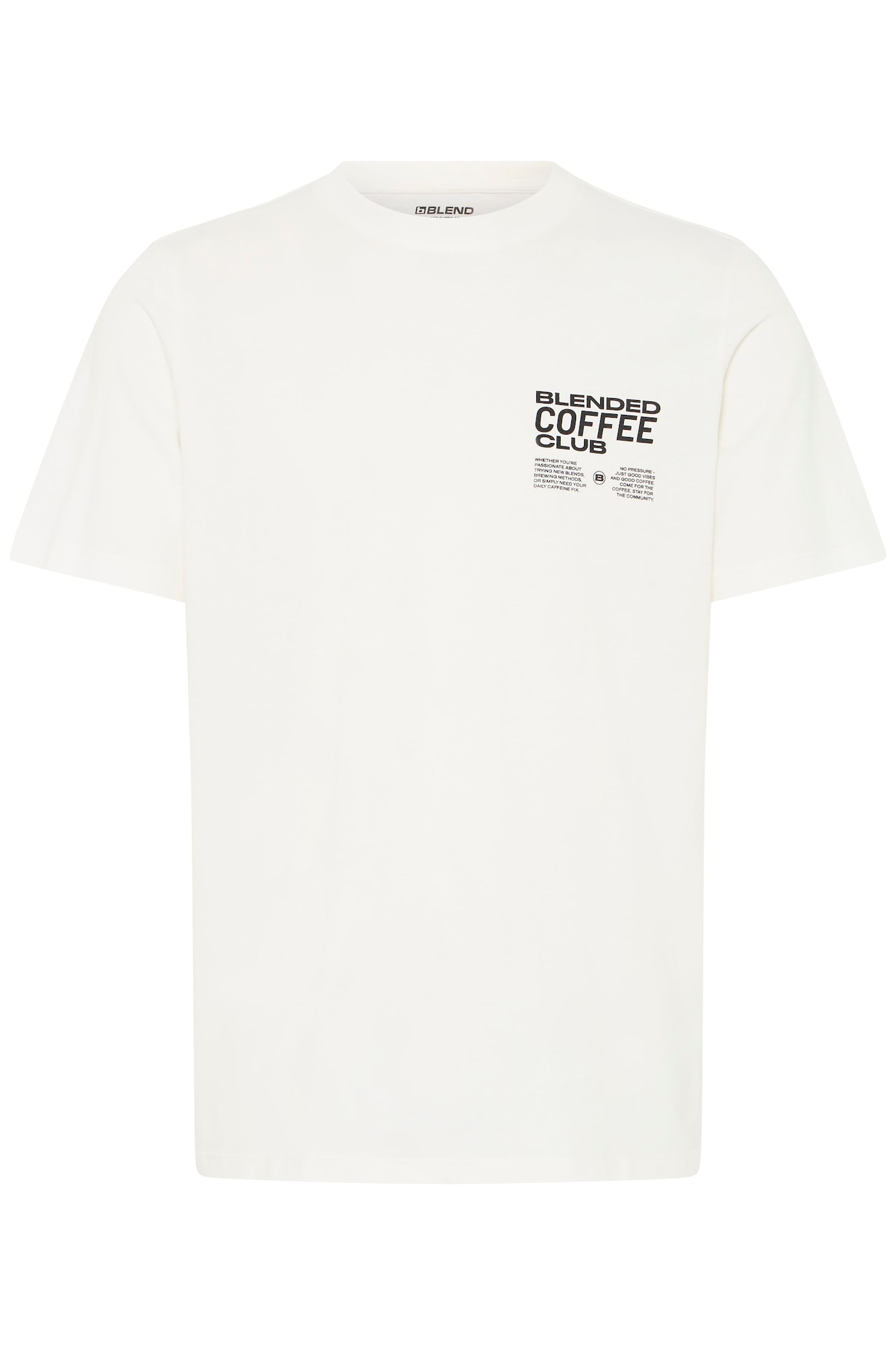 BLEND Tricou BHKENZO negru / alb