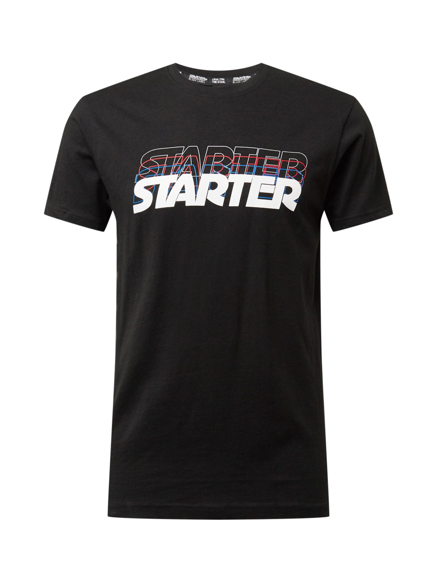 Starter Black Label Marškinėliai juoda / balta / granatų spalva / dangaus žydra
