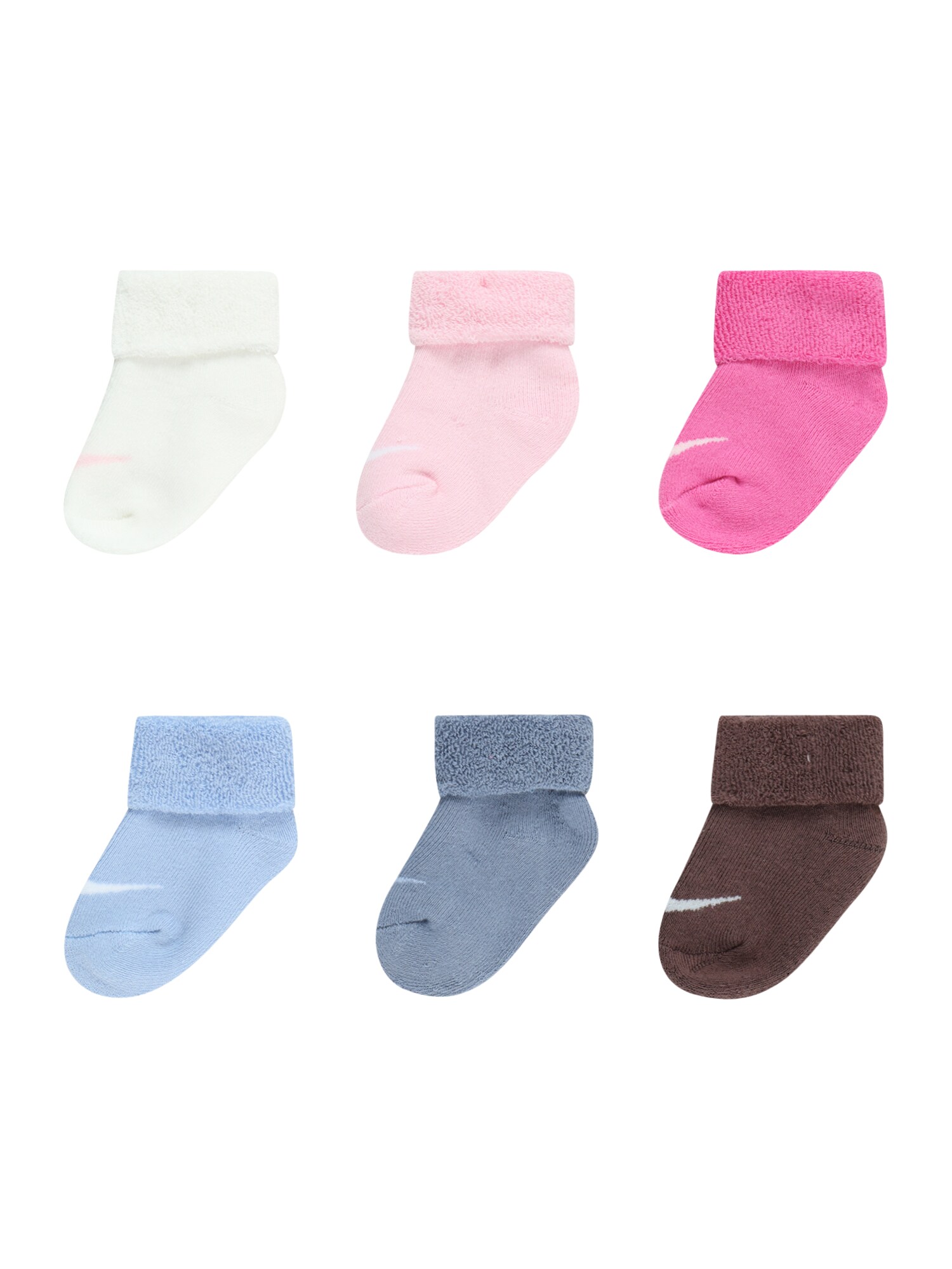 Nike Sportswear Nogavice  svetlo modra / rjava / roza / bela